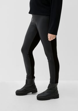 TRIANGLE Leggings Leggings mit Front in Lederoptik