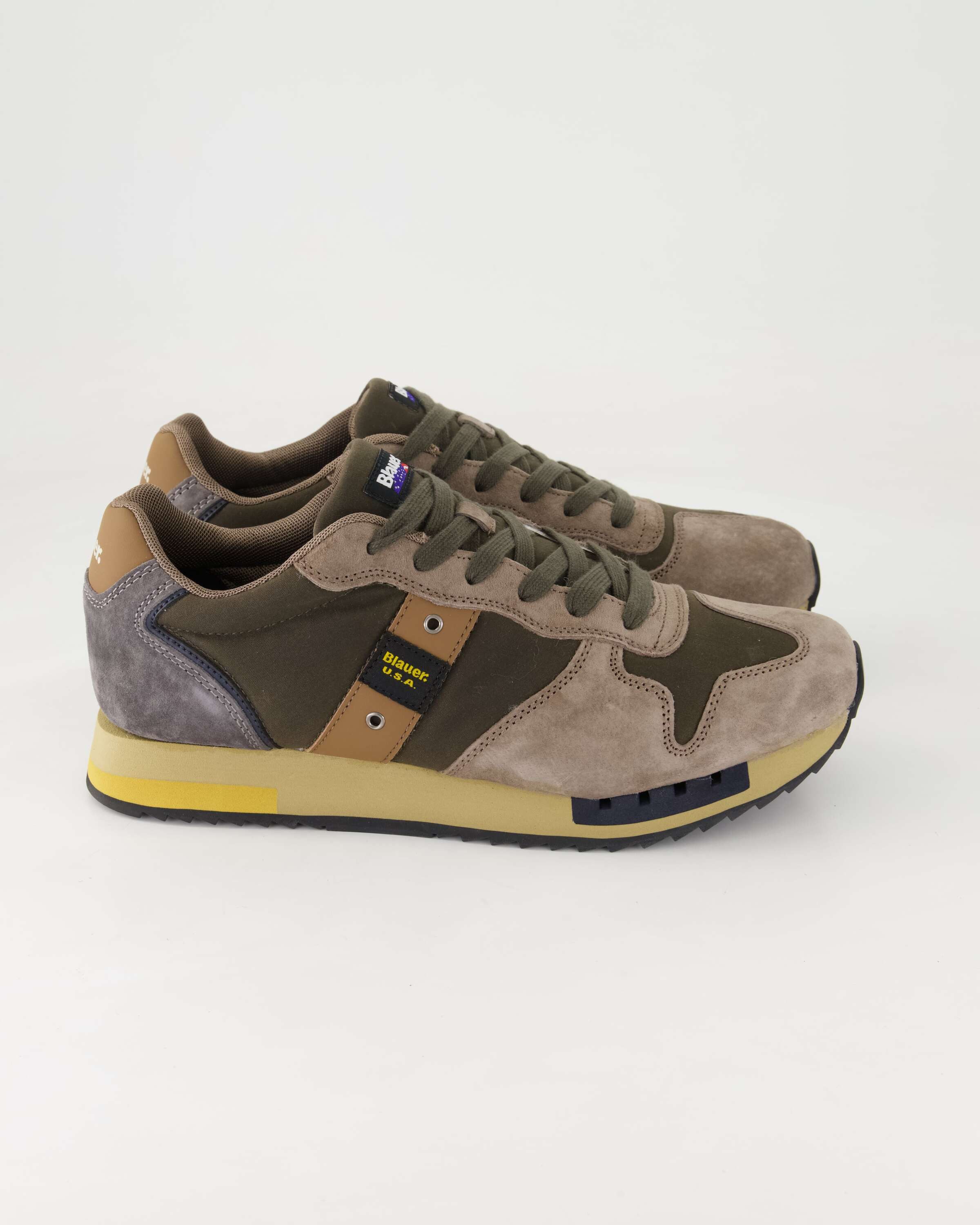 Blauer Queens01 Schnürschuh Obermaterial: Leder und Textil