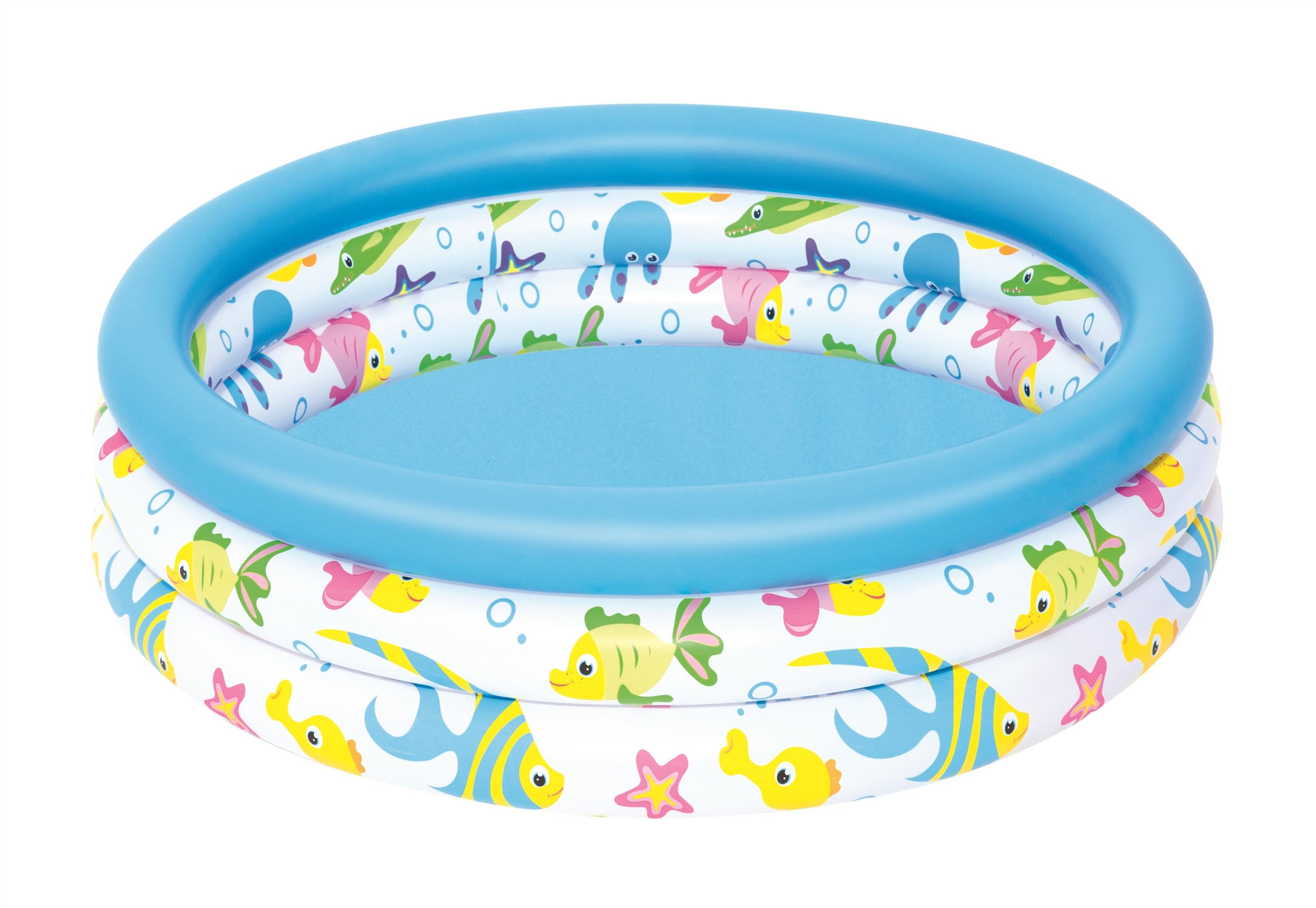 BESTWAY Planschbecken Bestway Pool 3-Ring Ocean Ø102cm
