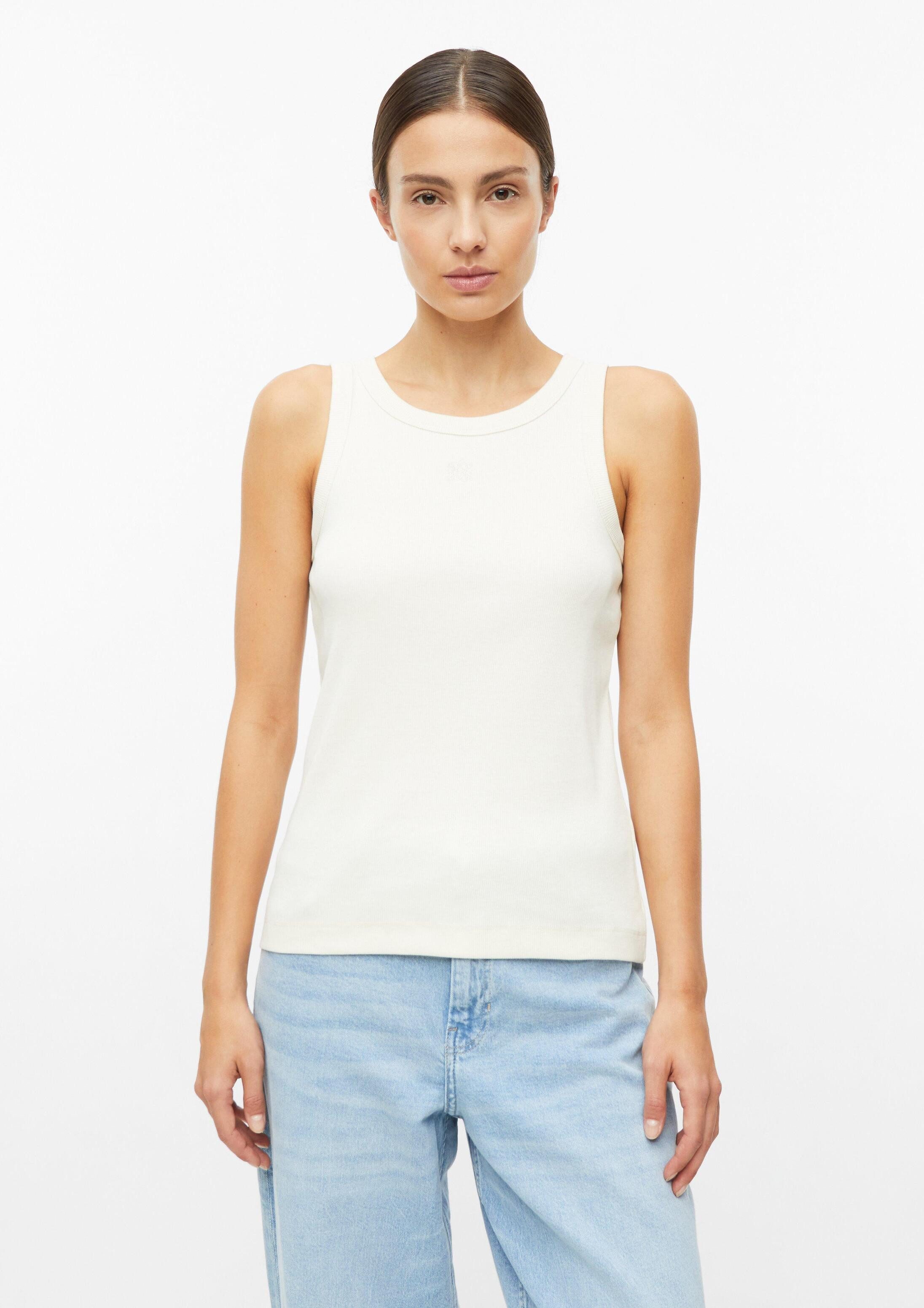 s.Oliver Muscleshirt T-Shirt Ripptop mit Stickerei