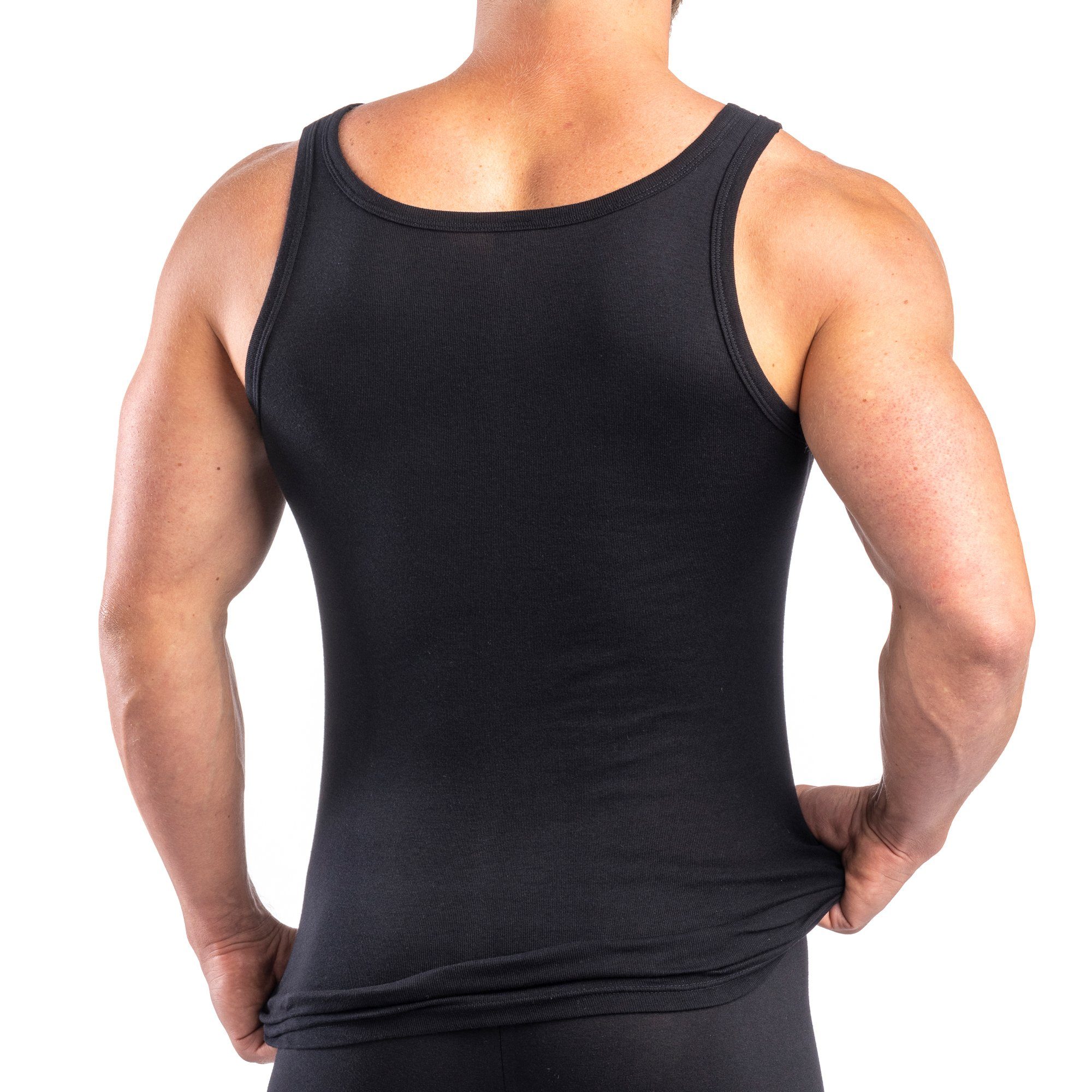 HERMKO Unterhemd 3000 Tank Top, Bio-Baumwolle, Achselhemd, classic, Sport, Übergröße Shirt