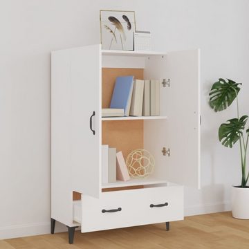 möbelando Highboard Torres (BxHxT: 70x115x31 cm), in Weiß mit einer Schublade und 2 Türen