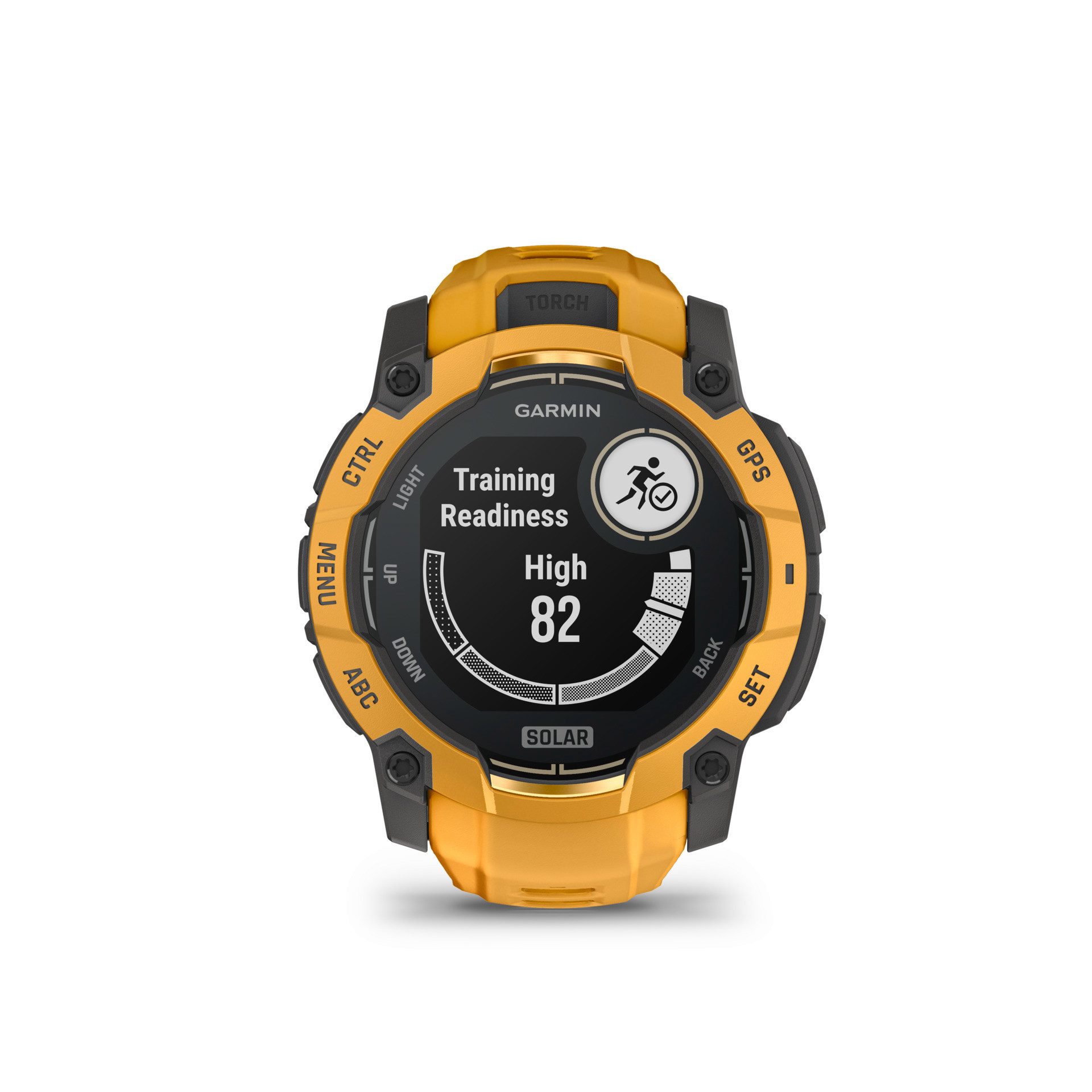 Garmin Instinct 3 Solar - 50 mm Smartwatch (3,3 cm/1,3 Zoll) grau|orange