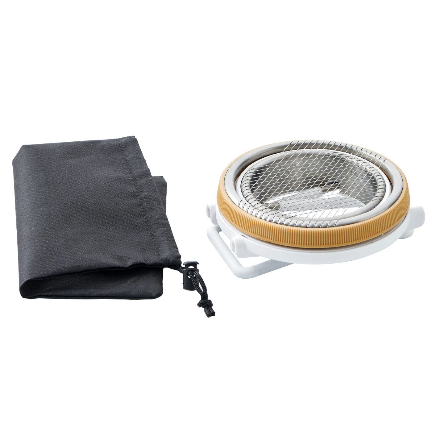 Betty Bossi Kartoffelreibe Kartoffel-Blitz Premium Kartoffelpresse Rösti Kartoffelschneider, Kunststoff, 12cm Durchmesser, BPA-frei, ausklappbare Bügel, Antirutsch-Material