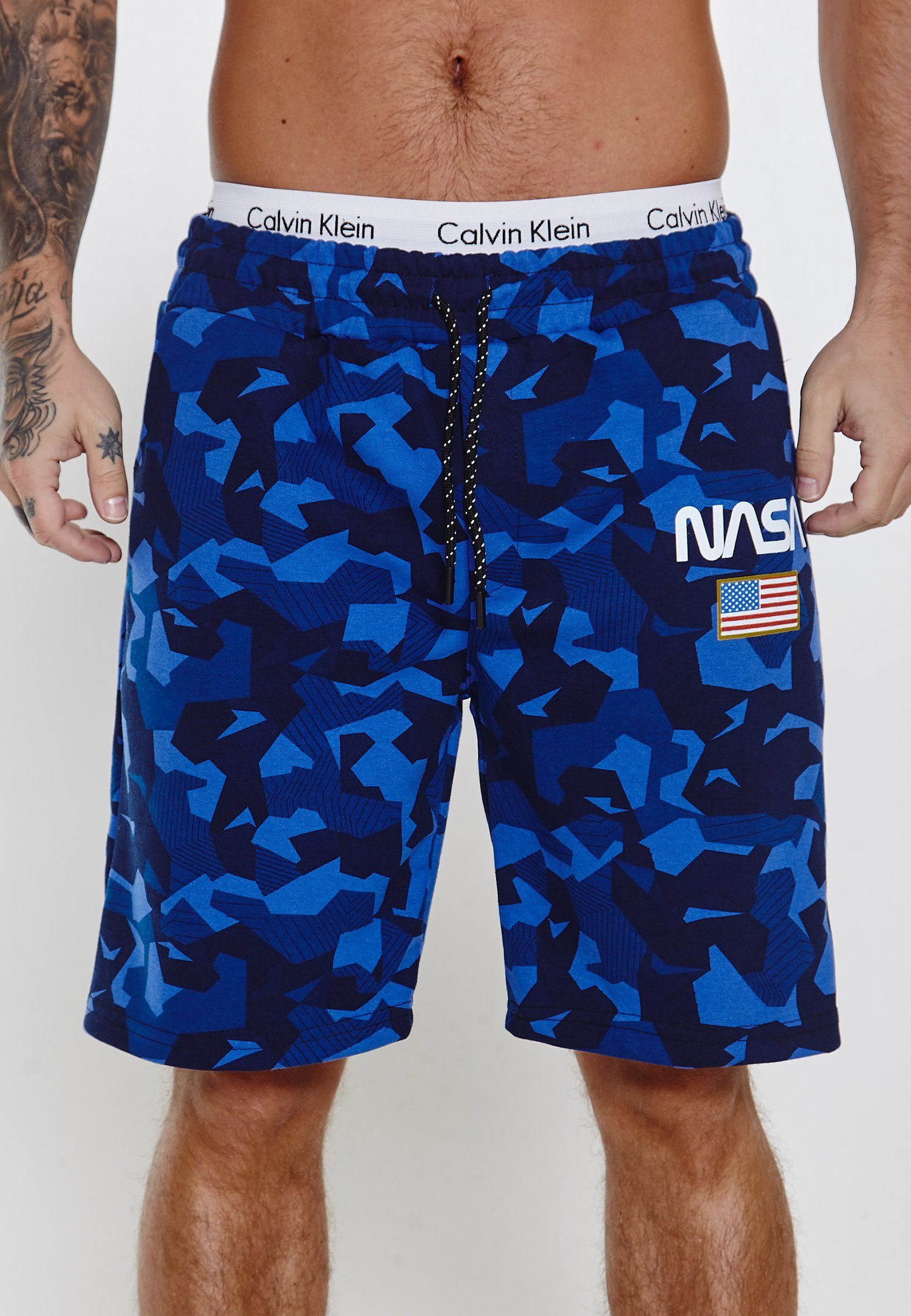 Trainingsshorts Camo Code47 Blau (1-tlg) SH-3711