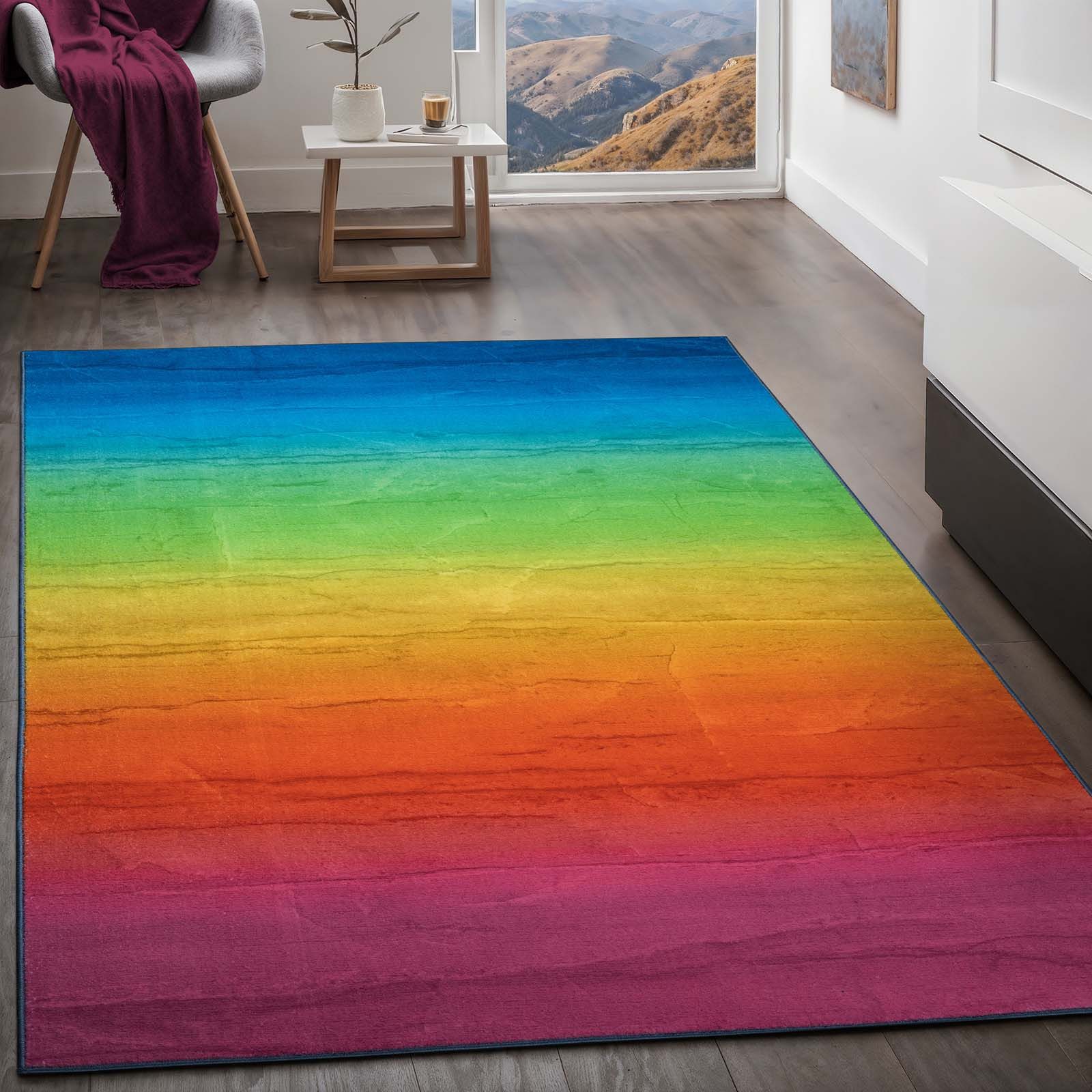 TaraCarpet Teppich Kurzflorteppich TaraCarpet Rainbow moderner Teppich in R günstig online kaufen