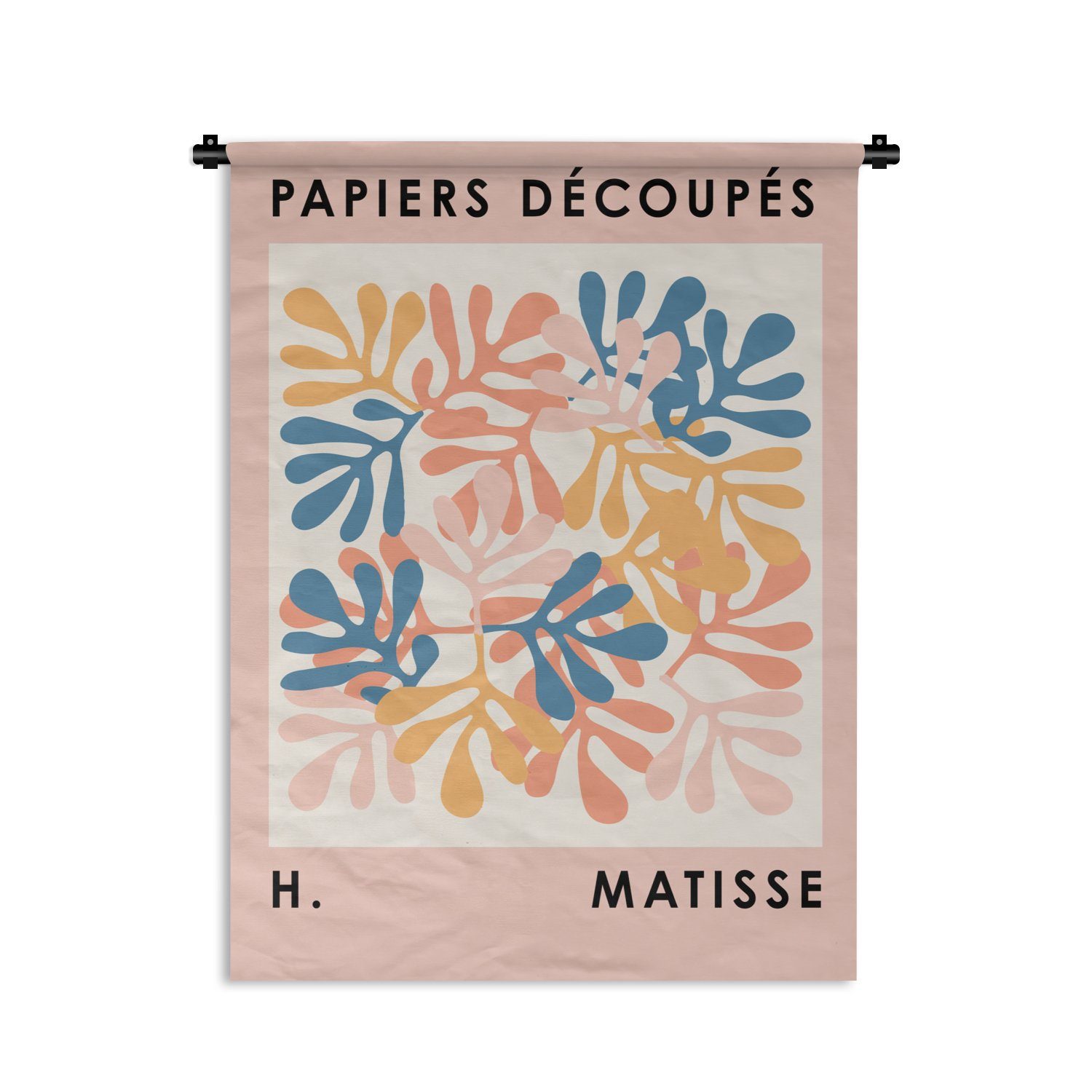 MuchoWow Wanddekoobjekt Matisse - Pflanzen - Pastell - Natur, Deko für an der Wand, Wohnzimmer, Tapisserie, Schlafzimmer