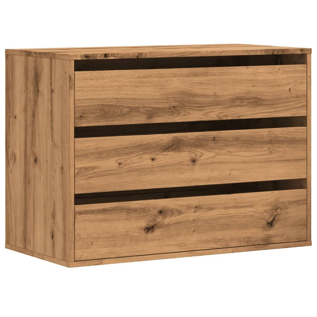 vidaXL Kommode 80 x 41 x 58 cm Kommode Sideboard Schubladenschrank Artisan-Eiche 80x4