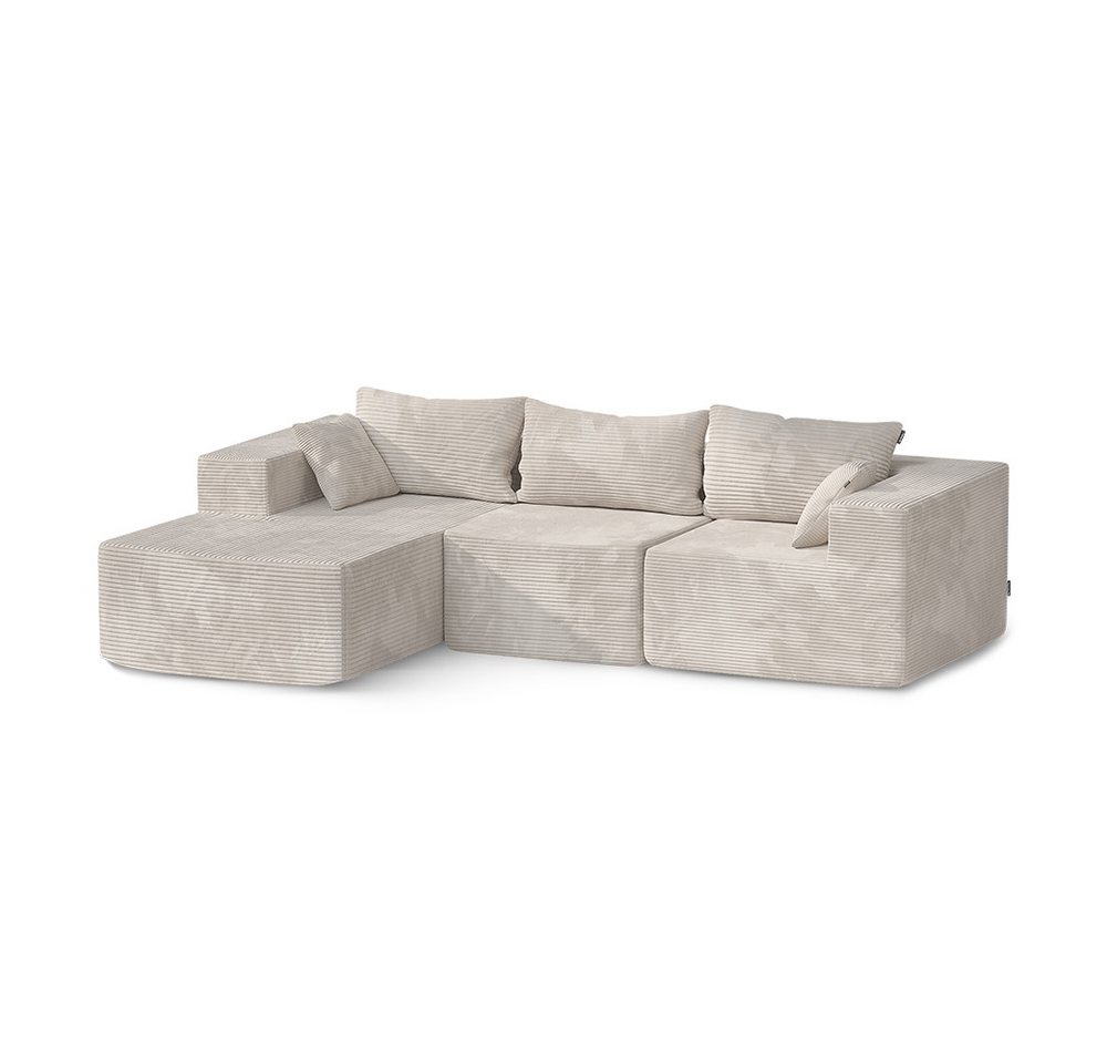 Vicco Ecksofa Nuvio, Beige, 250 x 169 cm