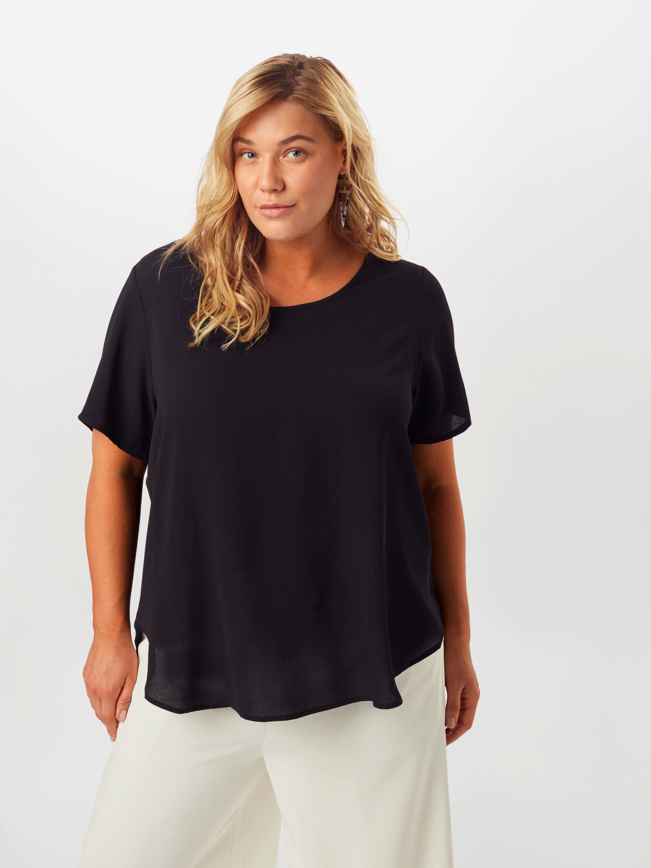 ONLY CARMAKOMA Kurzarmbluse CARVICA (1-tlg) Cut-Outs günstig online kaufen