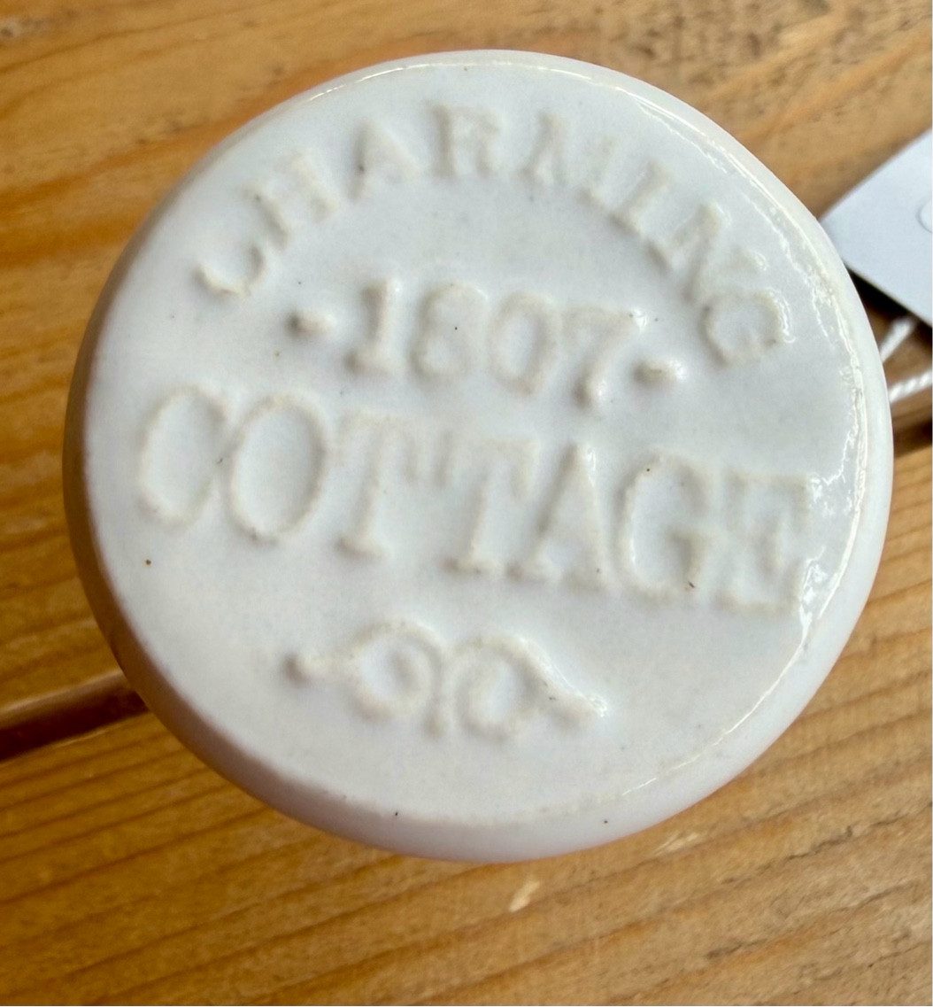 van Deurs Danmark Möbelgriff Hochwertiger Möbelknopf Antik Blau Weiß Vintage Eisen, Hochwertiger Möbelknopf im nostalgischen Antik Look