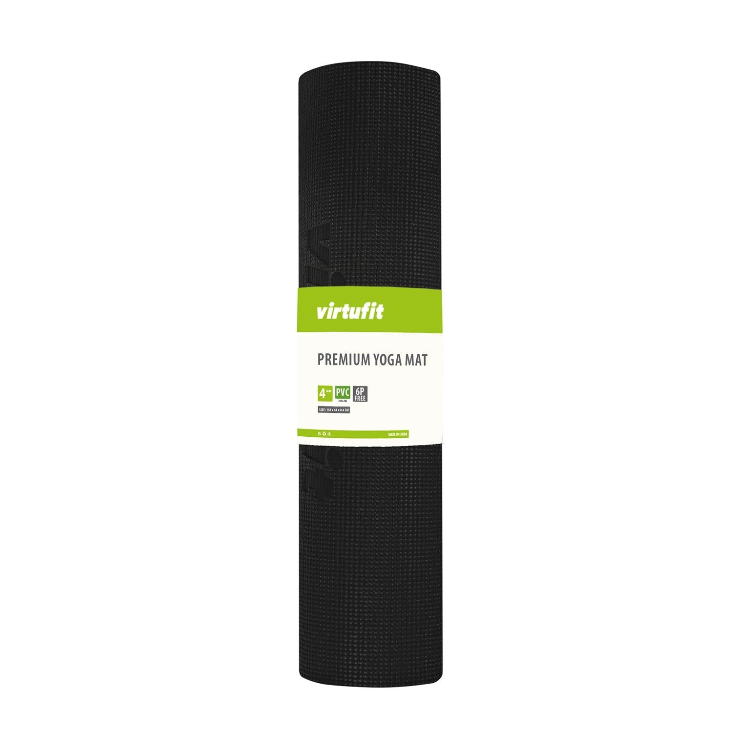 VirtuFit Yogamatte Premium - 183 x 61 x 0,4 cm - Onyx Black Mandala – Bild 2 von 5