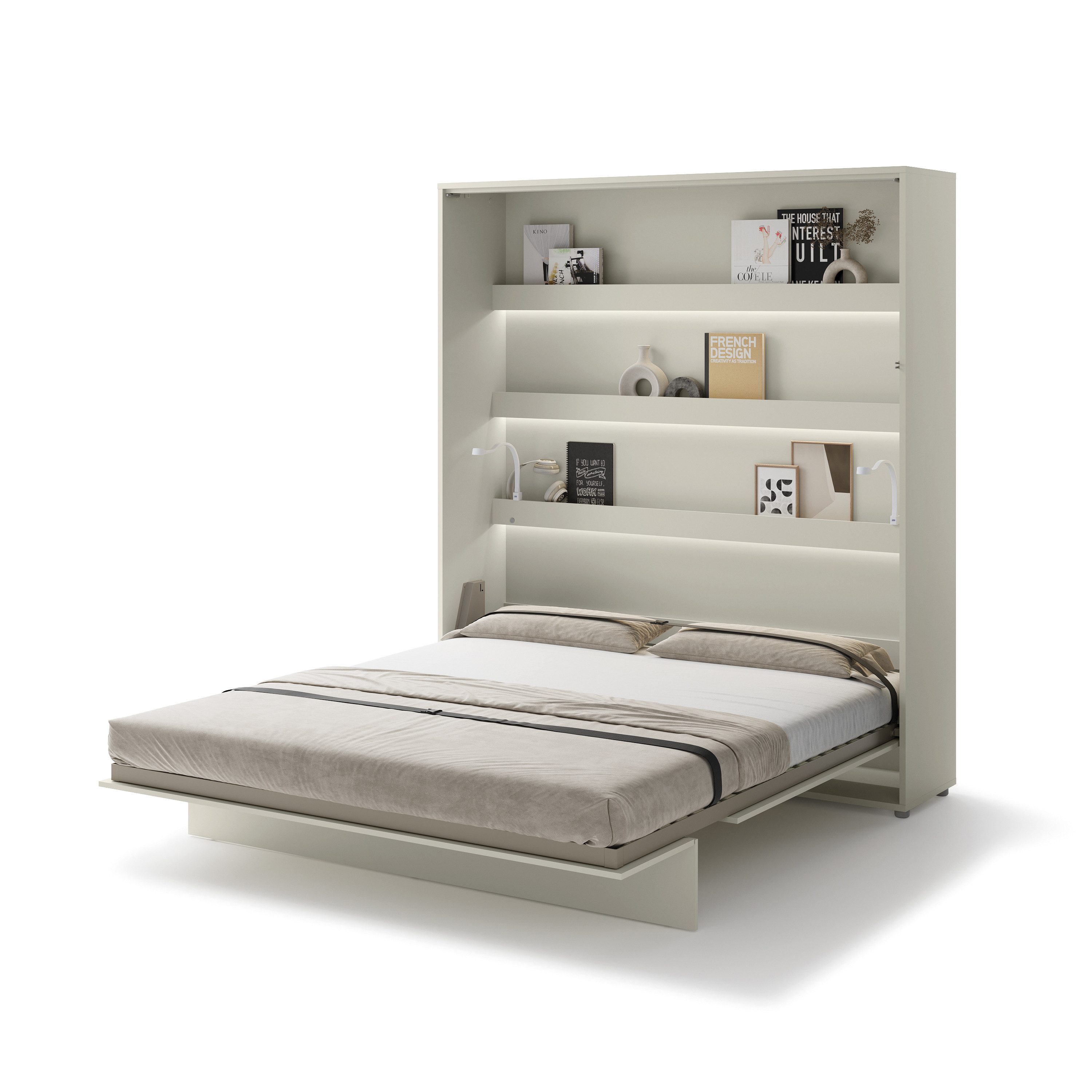 yourhouse24 Schrankbett Bed Concept BC-13 180x200 Vertikal Gästebett Kashmir