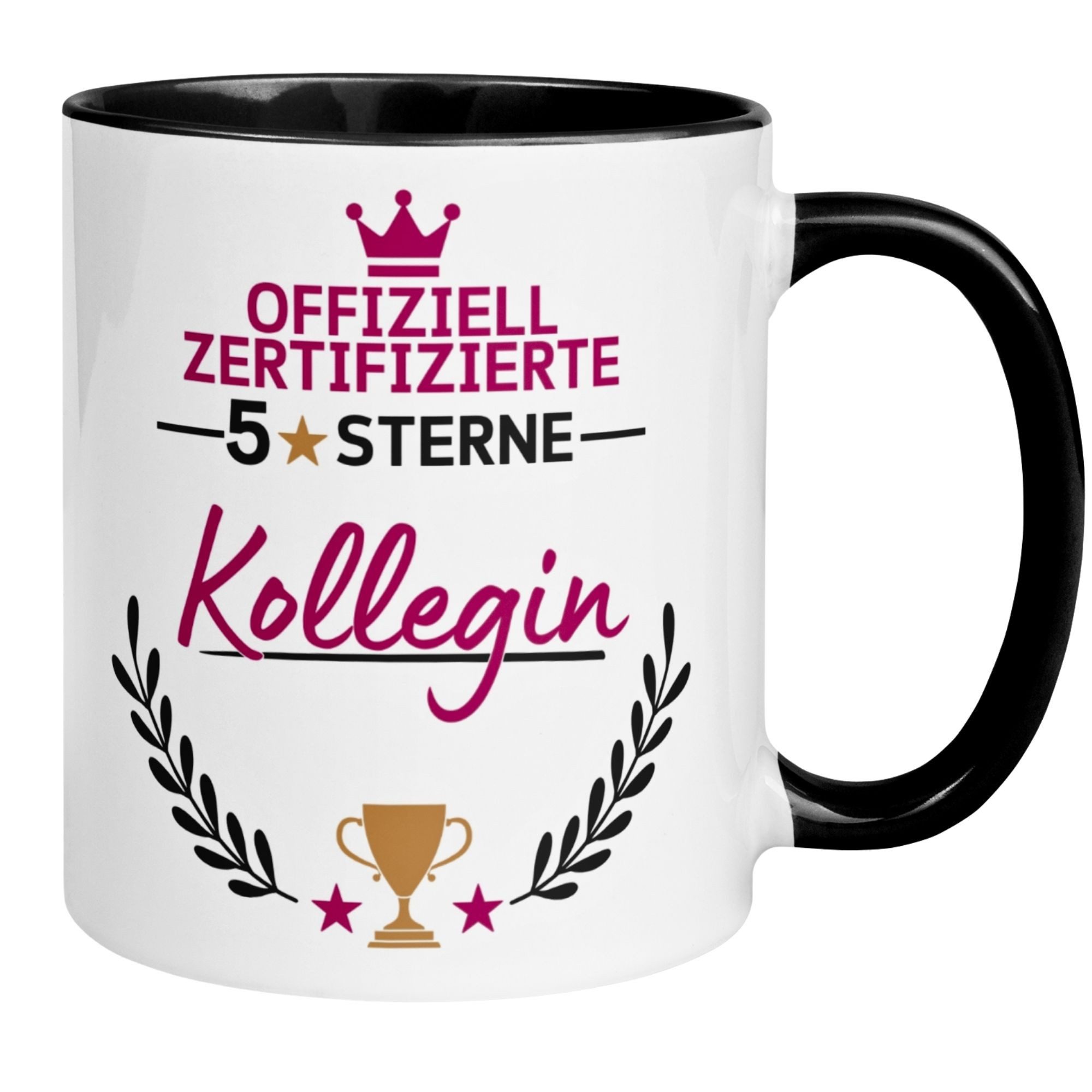 Momentals Tasse Kollegin – Offiziell Zertifizierter 5 Sterne Kollegin – Abschied Danke, Gratis Versand · Links-&Rechtshänder · Spülmaschinenfest
