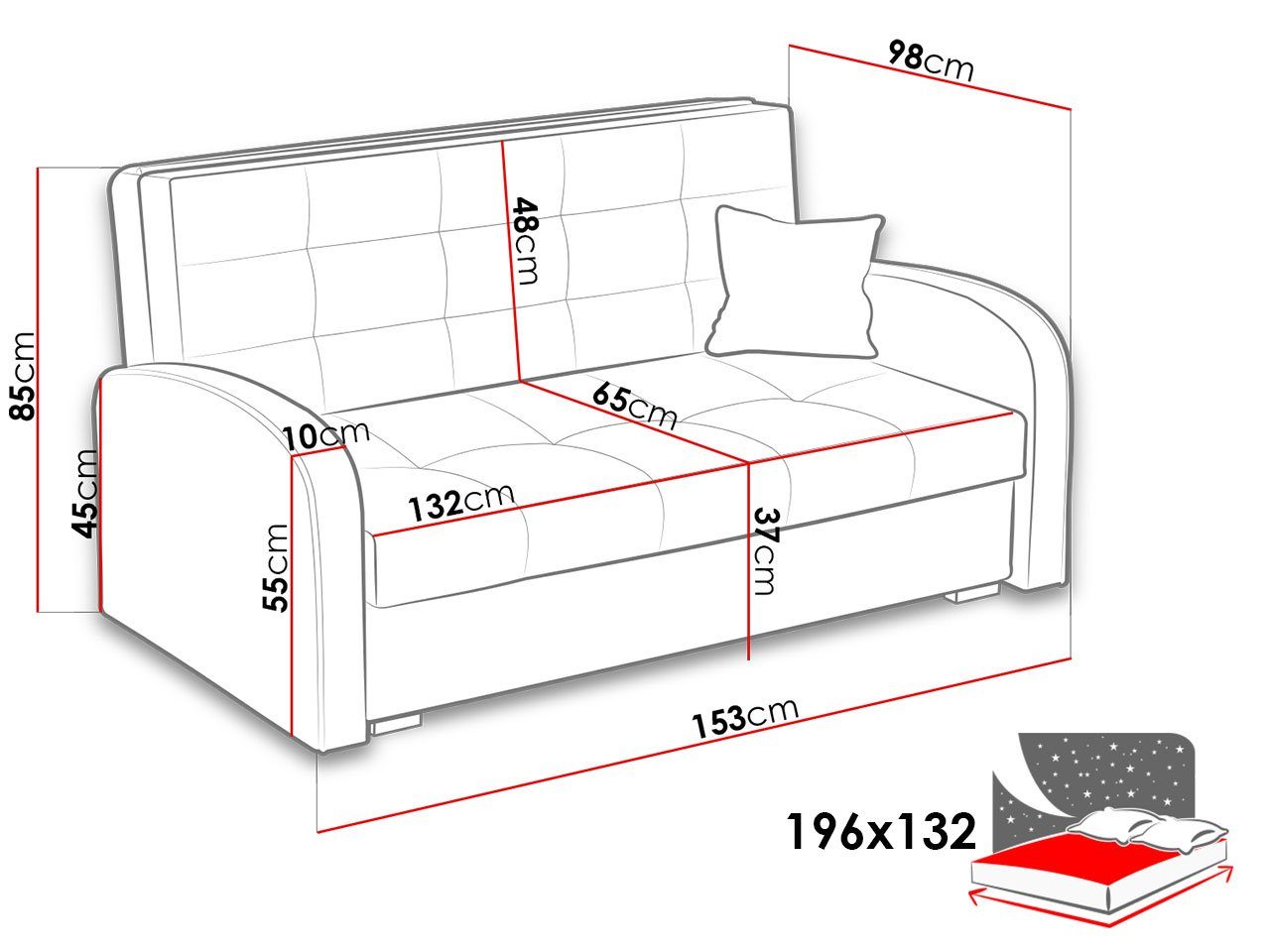 Schlafsofa Kissen, mit 22 Gold Viva Polstersofa Kronos Bettkasten Schlaffunktion, und MIRJAN24 inkl. Sitzer III, 3 Wohnlandschaft