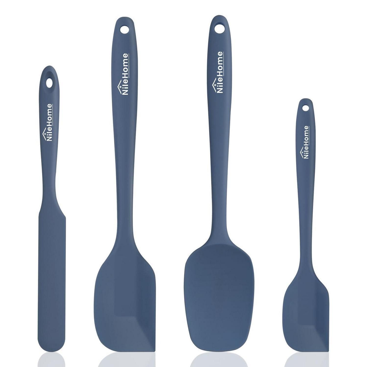 LuxusKollektion Küchenspachtel Silikon-Spatel-Set 4er Haze Blue