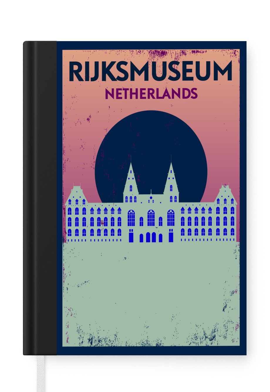 MuchoWow Notizbuch Amsterdam - Rijksmuseum - Vintage - Zitate - Rijksmuseum Niederlande, Journal, Merkzettel, Tagebuch, Notizheft, A5, 98 Seiten, Haushaltsbuch