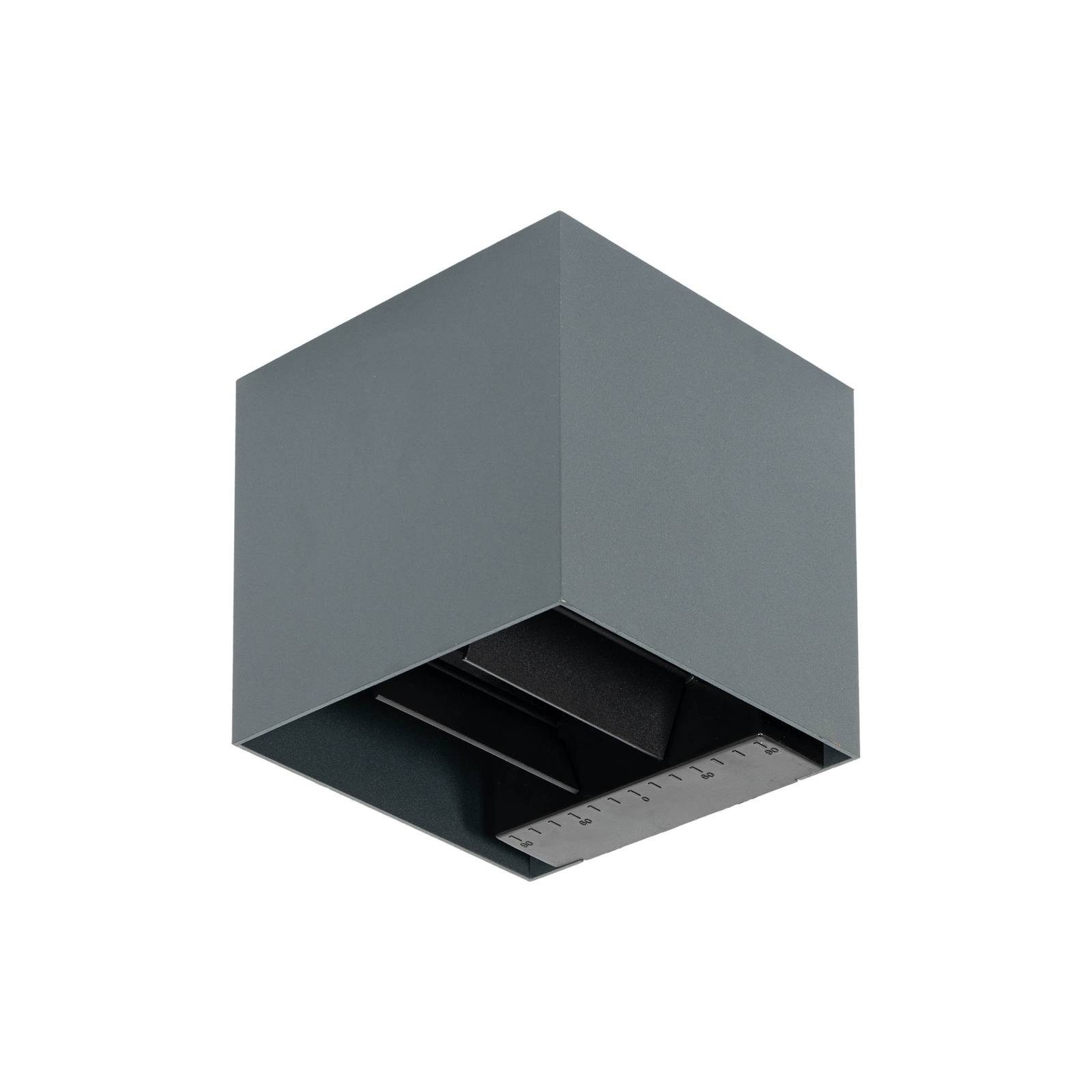Prios Außen-Wandleuchte Lius, LED, Metall, Schwarz universalweiß IP65mit Bewegungsmelder, 1 x 3,75 W LED, universalweiß