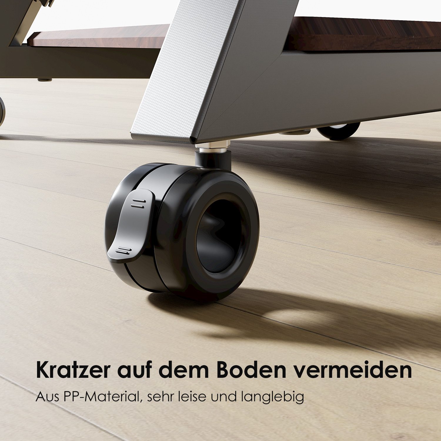 FITUEYES Lenkrolle, (4er Set bis 80kg mit Bremse M8 Gewinde)