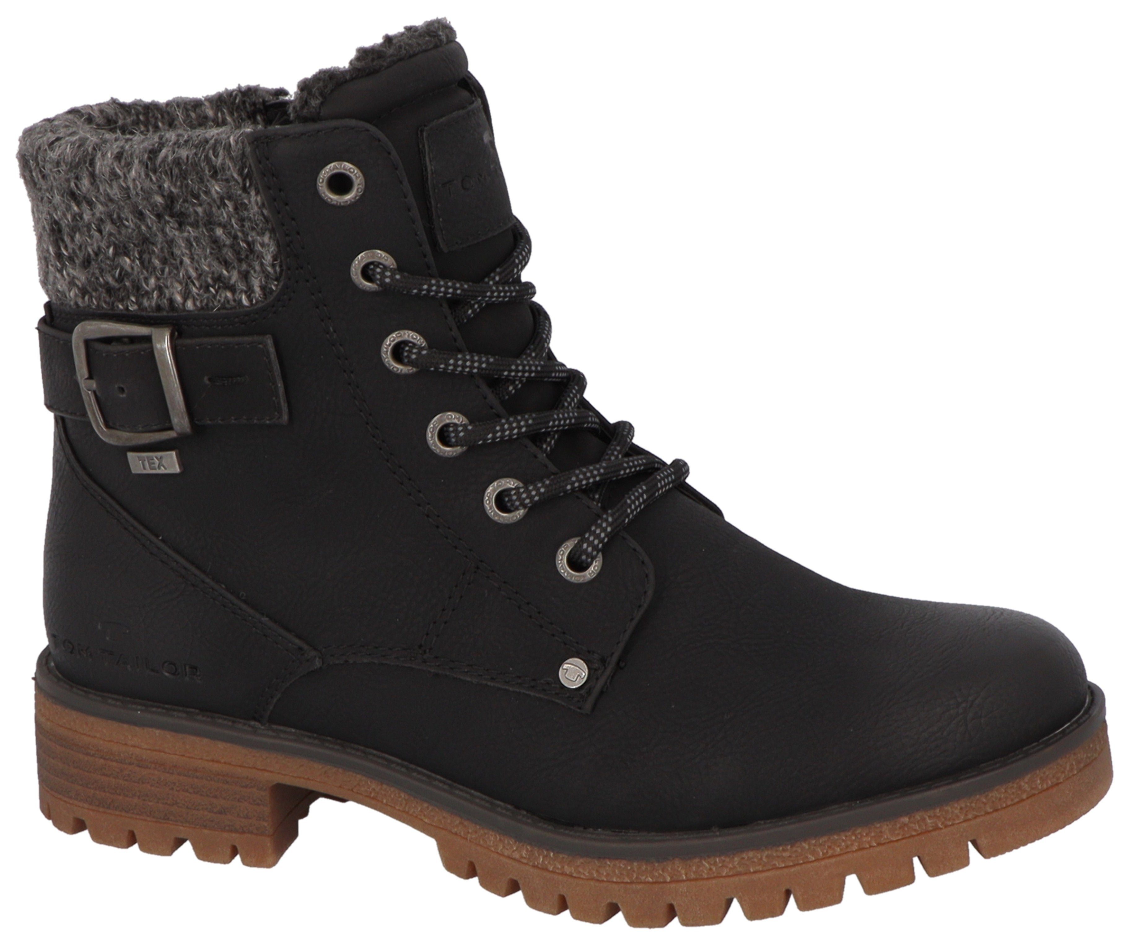 TOM TAILOR Winterboots Workerboots, Hiking Boot mit Blockabsatz