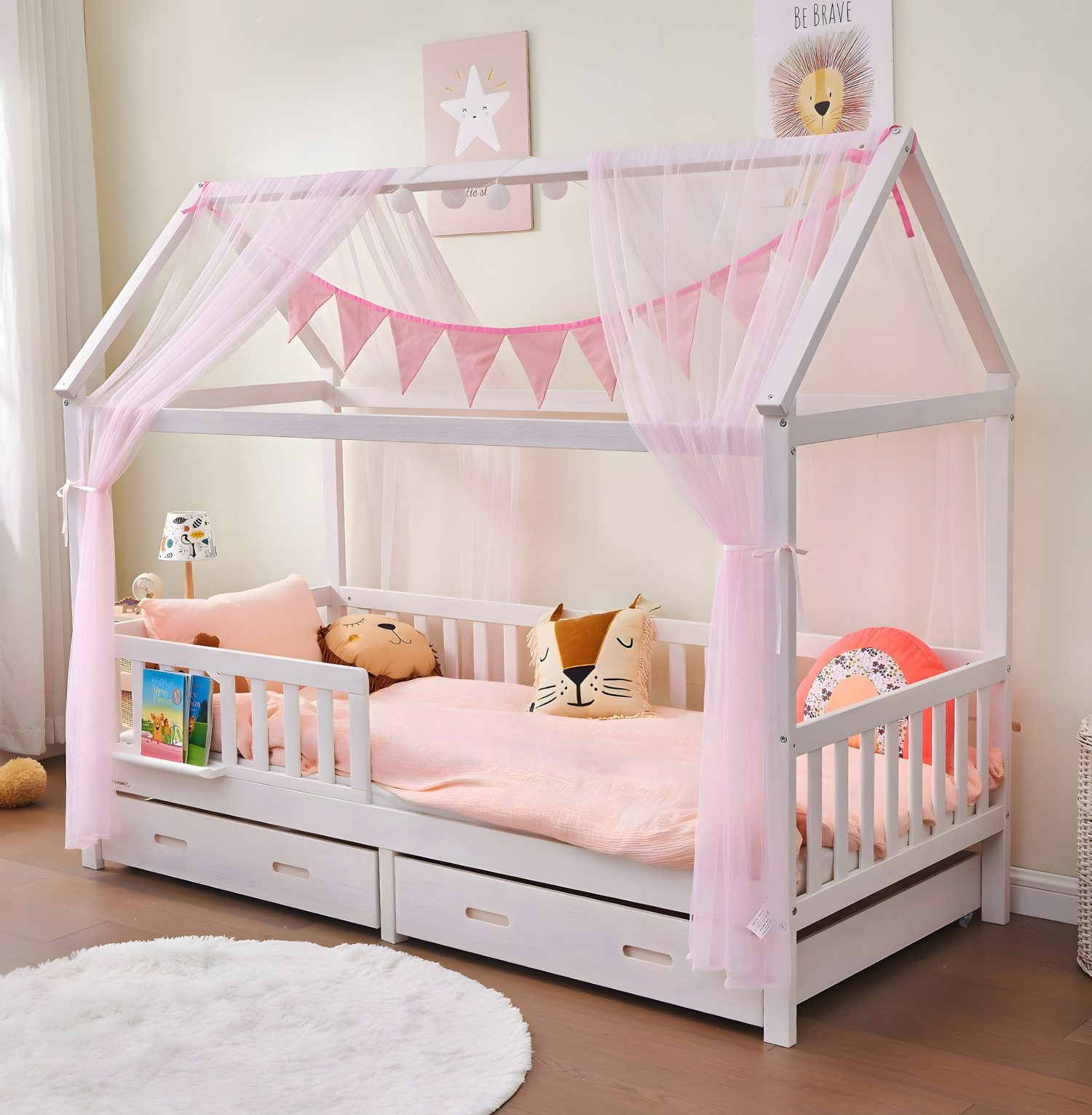 Alavya Home® Hausbett CLOUD aus Buche FSC® 100% zertifiziert KOMPLETT SET m günstig online kaufen