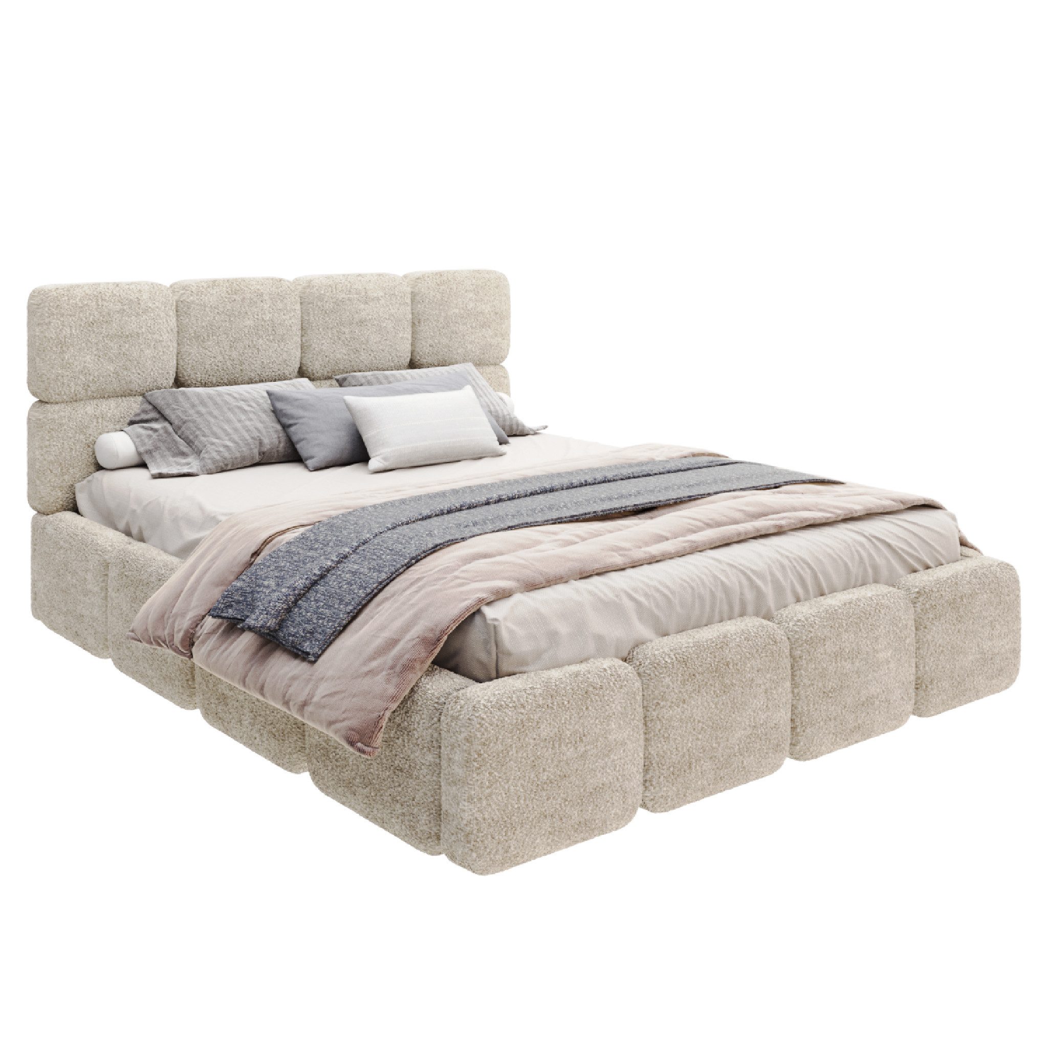 FDM Polsterbett CLOUDY Bettgestell Bett 140x200, günstig online kaufen