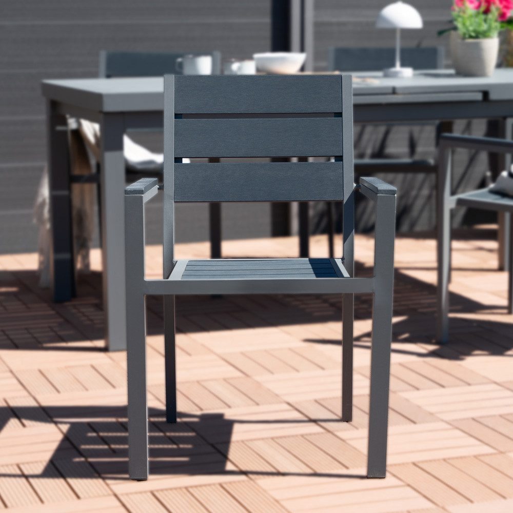 HOME DELUXE Gartenstuhl MADERA (2 St), Stapelstuhl Balkonstuhl Terrassenstuhl