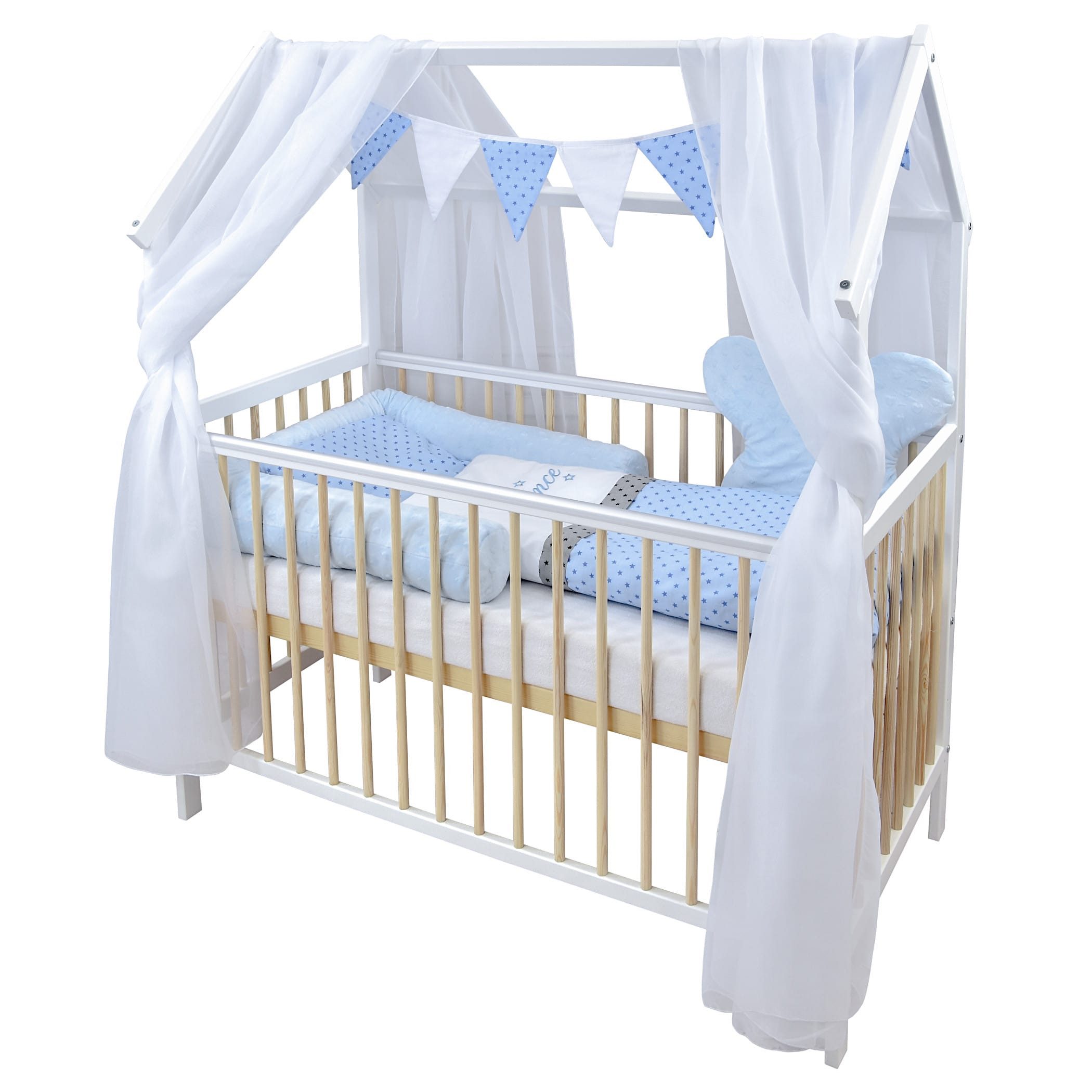 Komplettbett Hausbett Babybett Komplettset