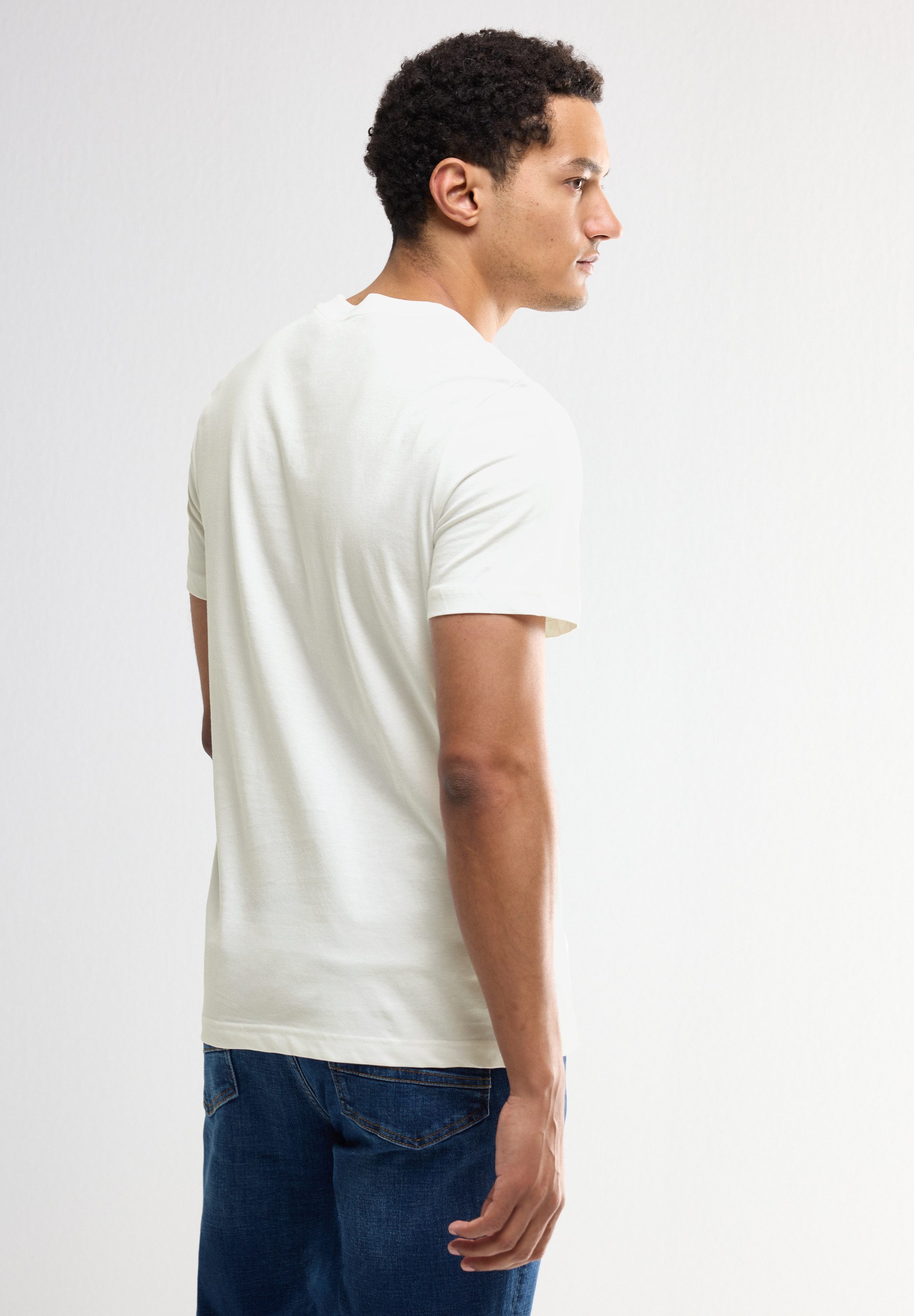 STREET ONE MEN T-Shirt mit Rundhalsausschnitt günstig online kaufen