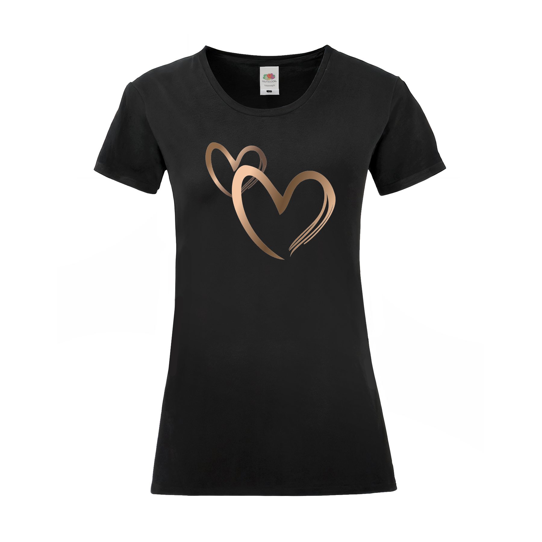 PAULGOS T-Shirt Damen T-Shirt "Herzen rosegold" günstig online kaufen