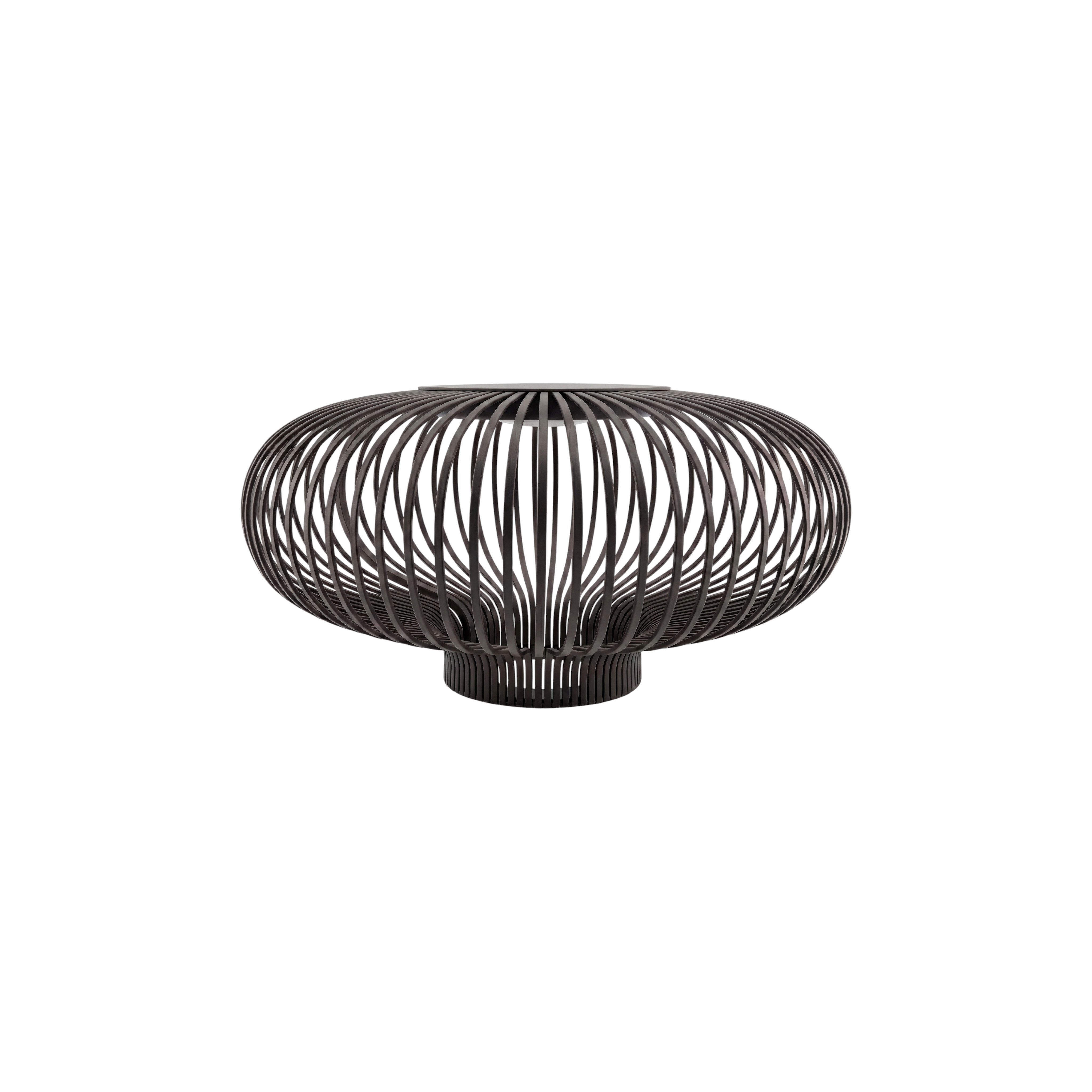 blomus Tischleuchte -LITO- Mobile Leuchte, LED Laterne, Dekoleuchte: Modernes Design, LED fest integriert, warm, stufenlos dimmbar, Touch-Bedienung, filigrane Metallstreben