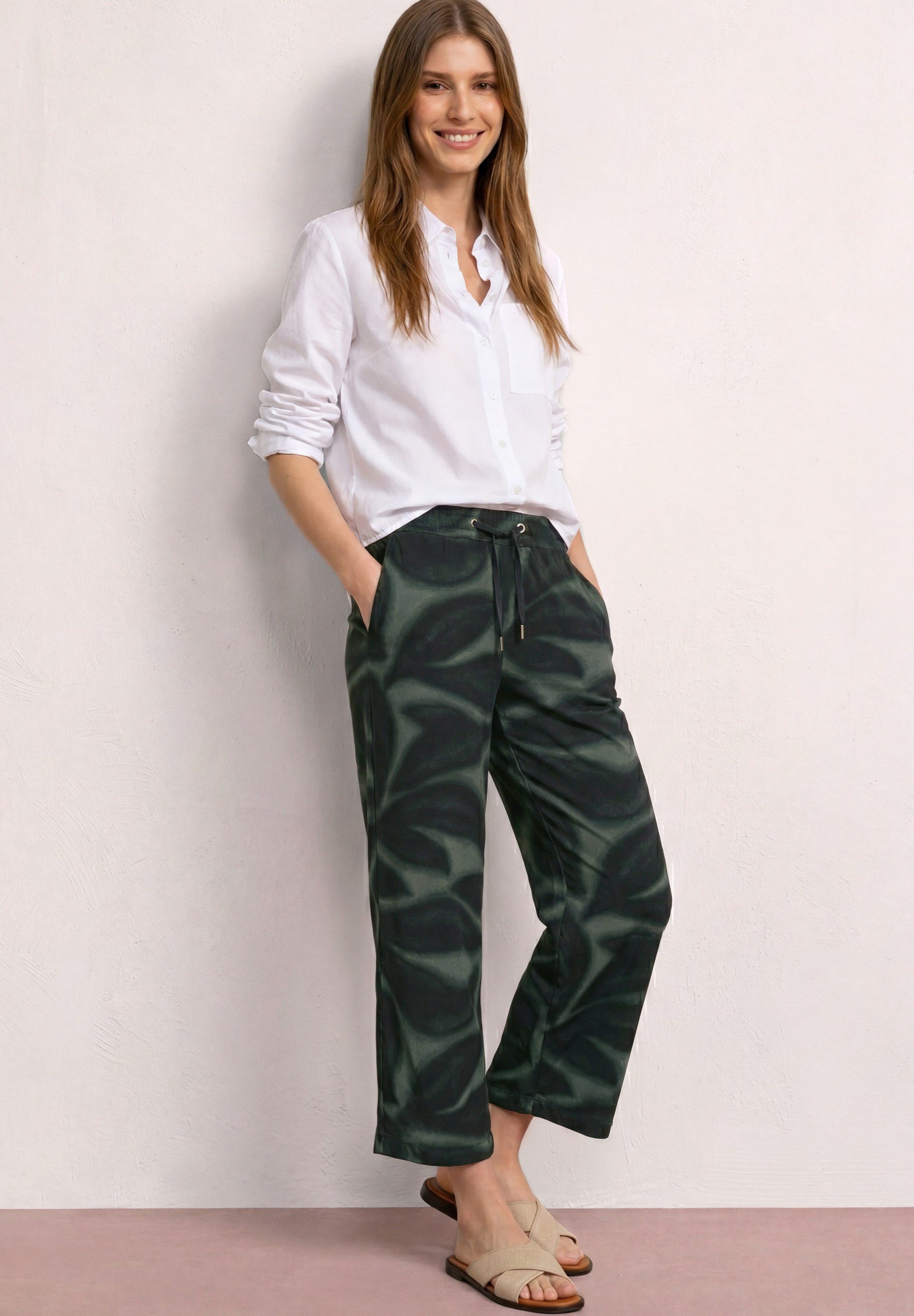 STREET ONE 7/8-Hose Style Emee bedruckt, mit Taschen, weites Bein – Bild 5 von 5
