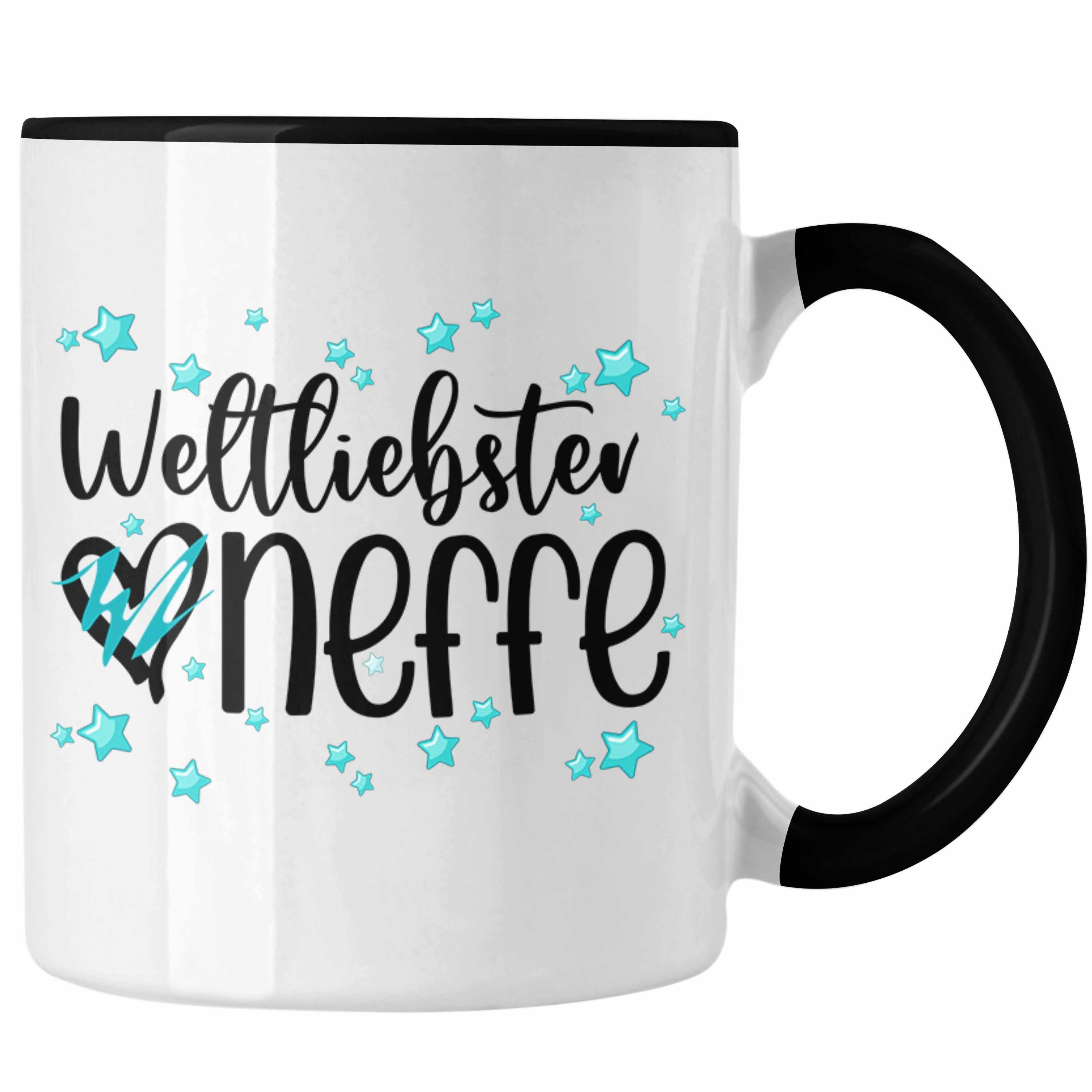 Tasse Kaffeetasse Neffe von Geschenk Tante Onkel Schwarz Neffe Trendation - Geschenkidee Weltliebster Trendation Tasse