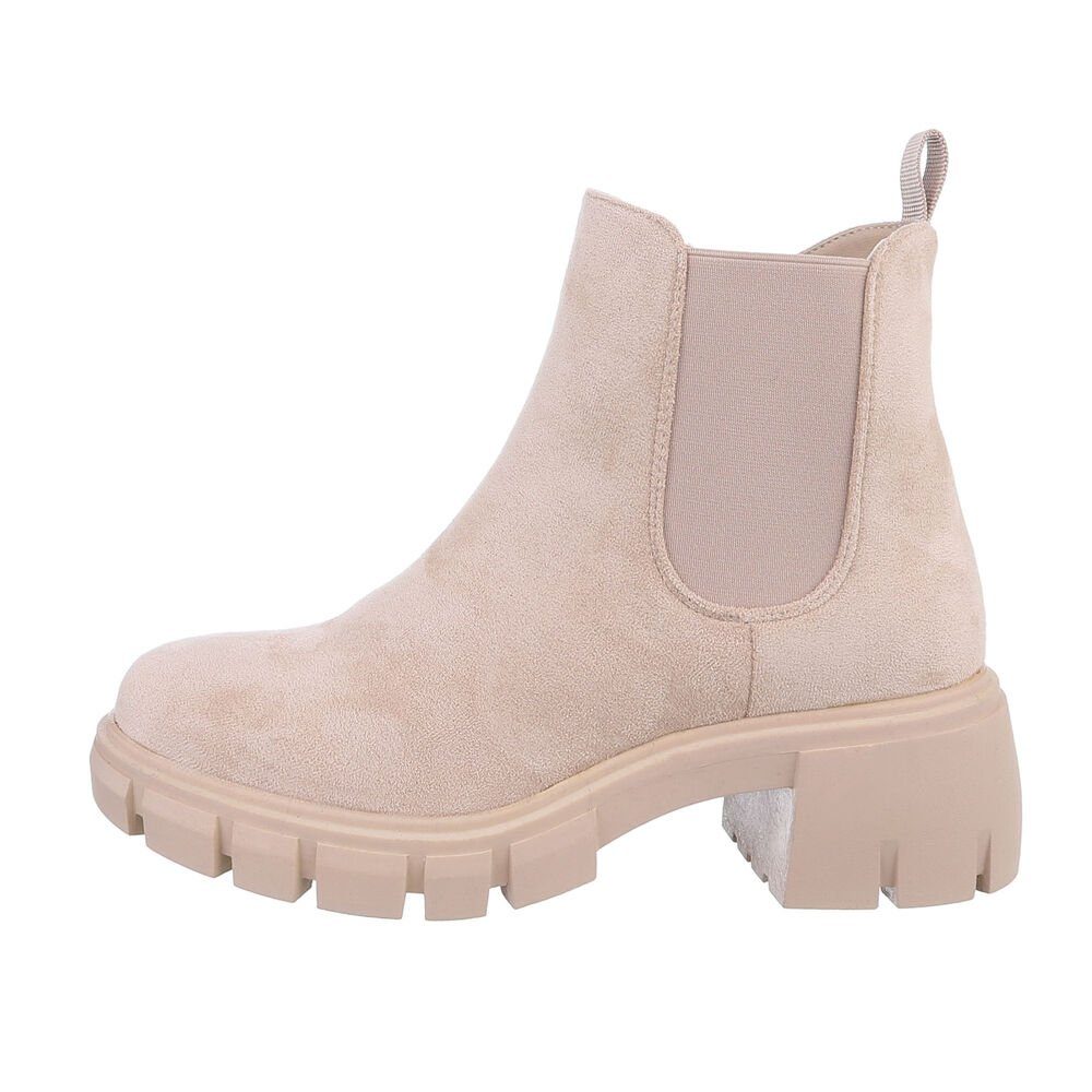 Ital-Design Damen Freizeit Plateaustiefelette (84556873) Blockabsatz günstig online kaufen