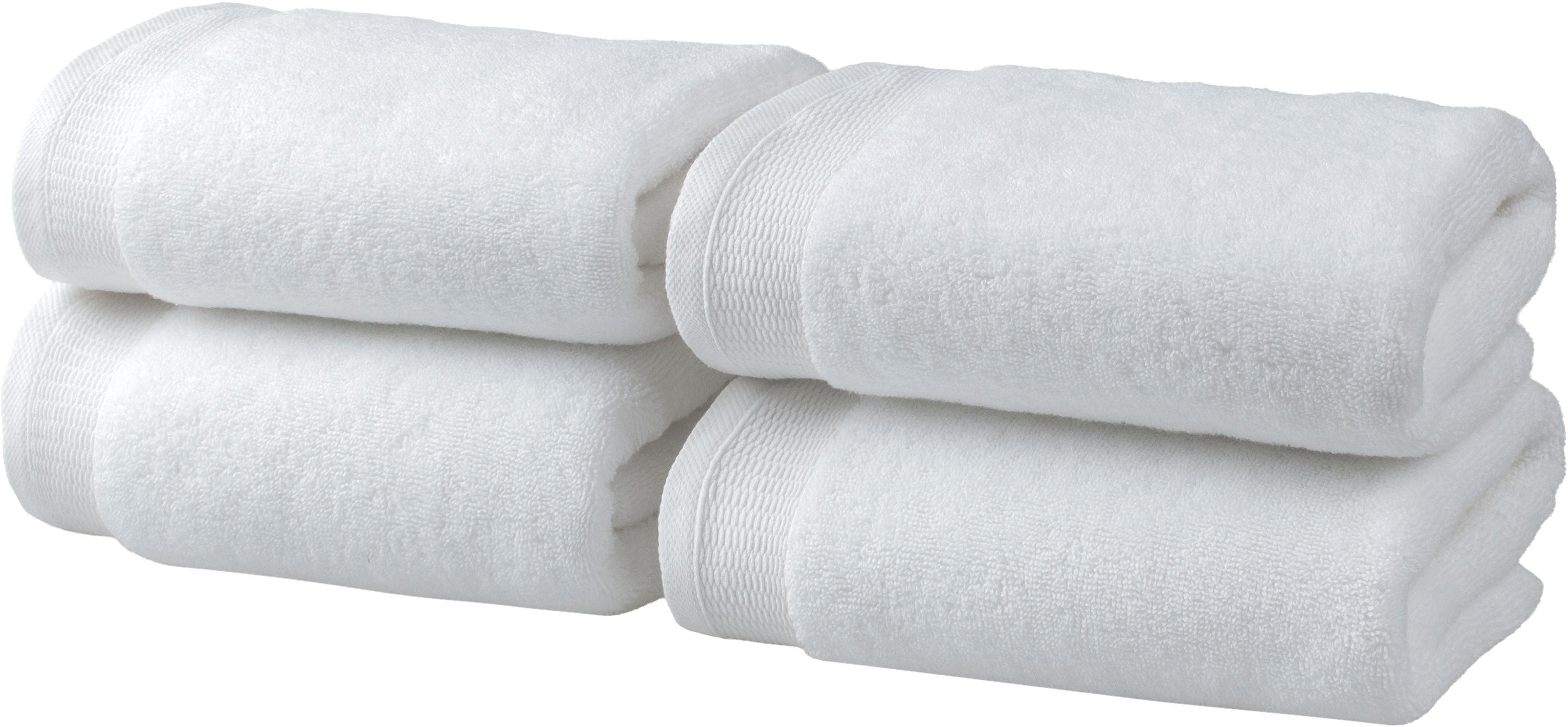 OTTO home Handtücher Fenya, flauschig und weich, Premium Handtücher 550gr/m², Webfrottier (4-St), mit Bordüre, Set, 100% Baumwolle, Hotel-Qualität, 5 Jahre Garantie
