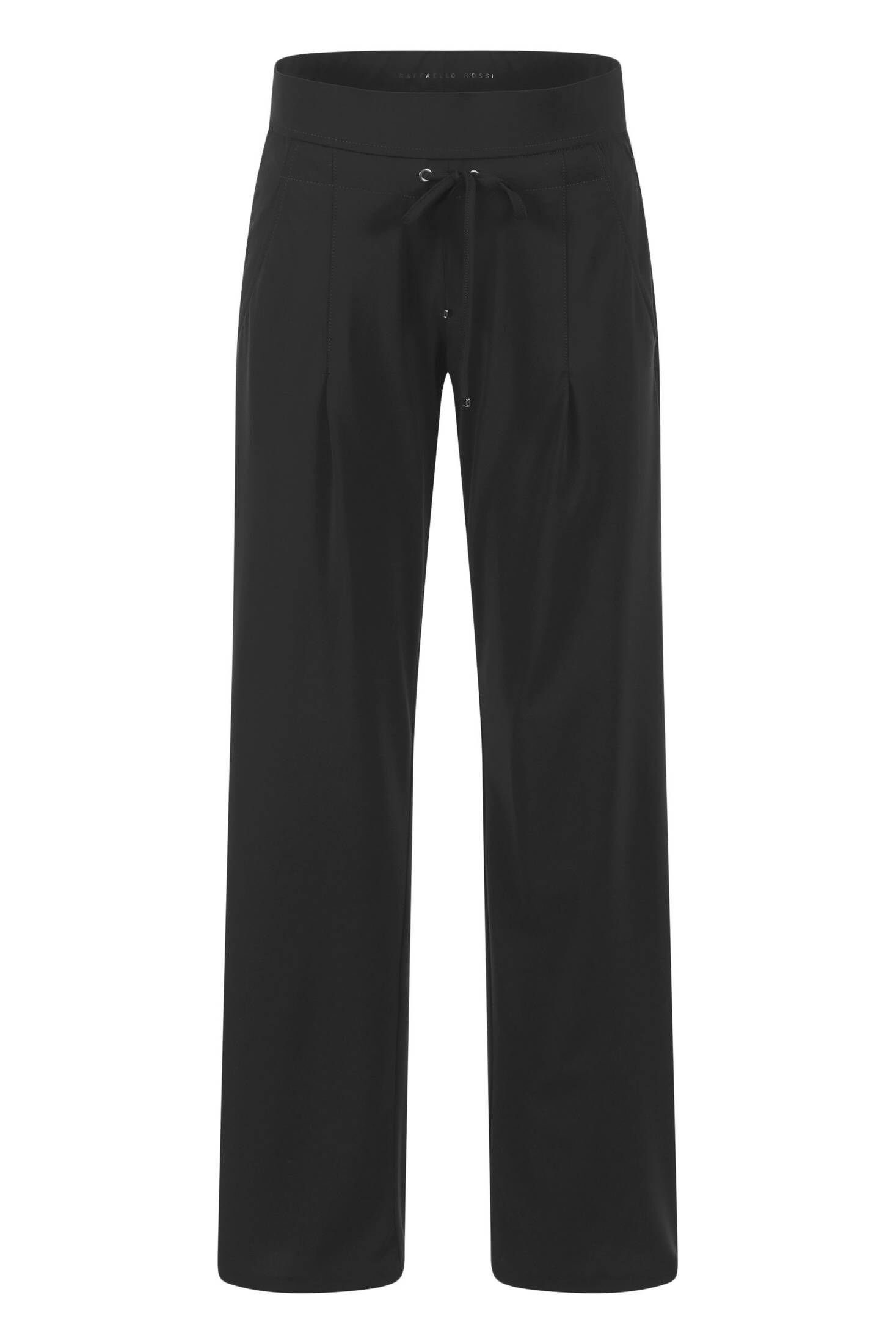 Rossi Pants (1-tlg) Raffaello (15) STRAIGHT Damen Jogger Joggerpants CANDICE schwarz