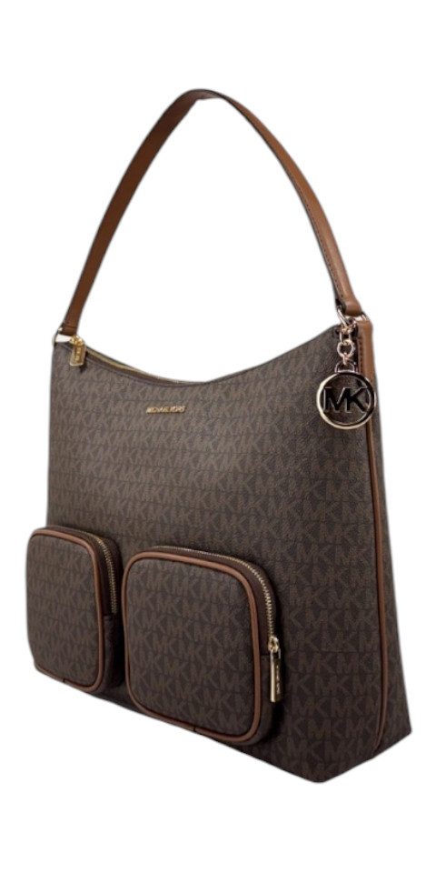 MICHAEL KORS Handtasche Michael Kors Merritt Large Cargo Shoulder Bag Braun Damen Handtasche