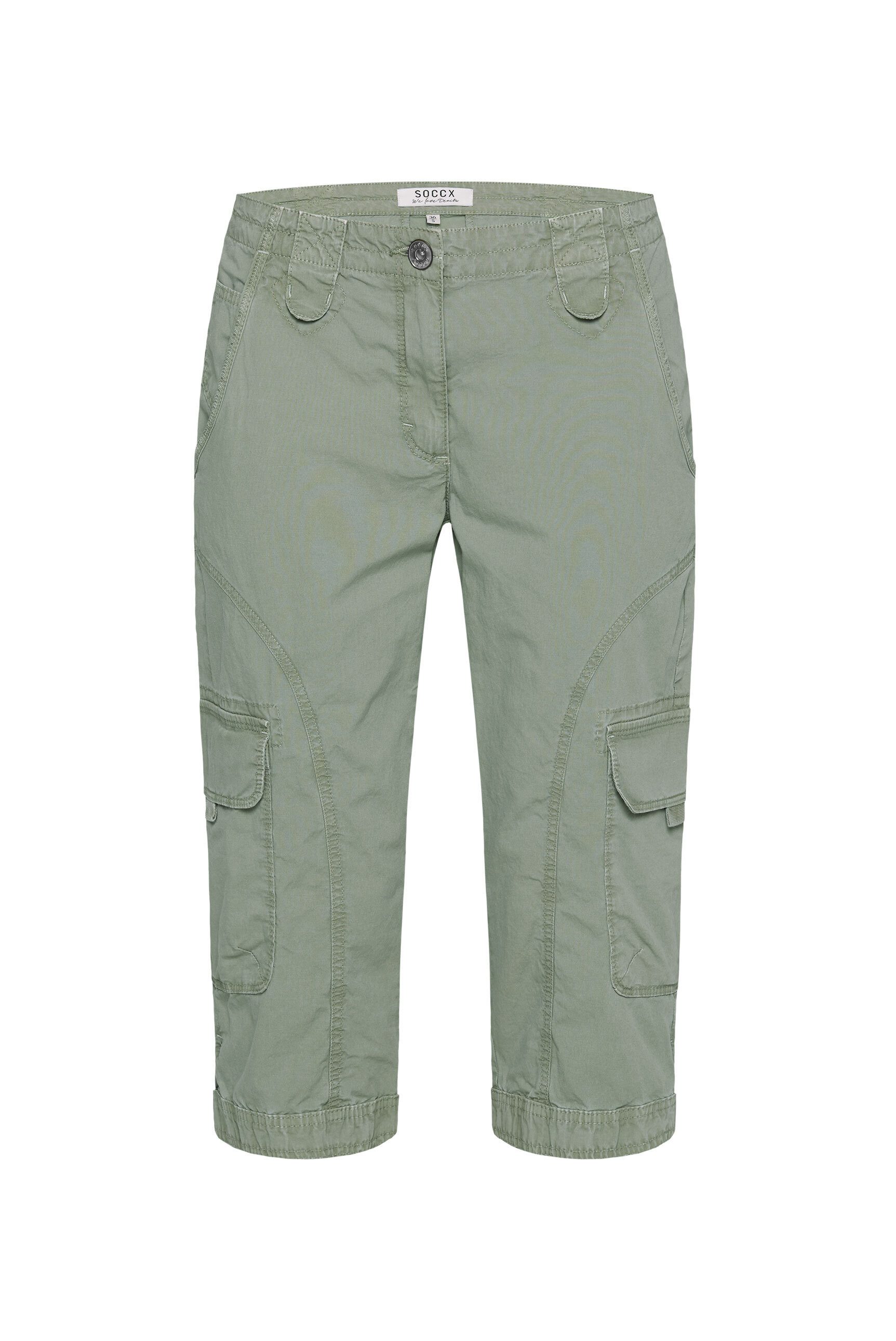 SOCCX Shorts mit aufgesetzten Taschen vorne