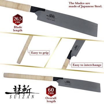 SUIZAN Japansäge japanische Handsäge KATABA:Einschneidig 265mm