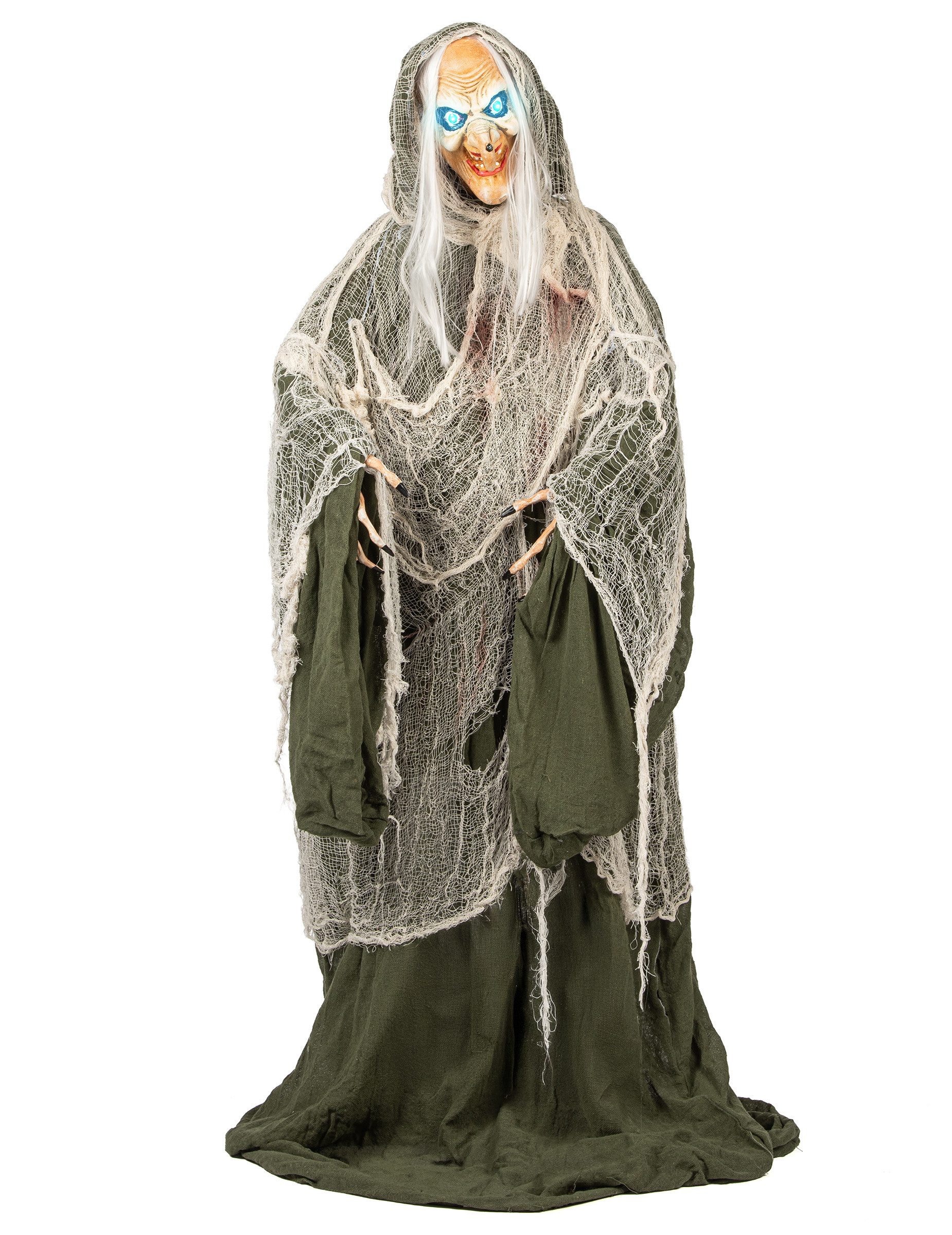 Boland Kostüm Horrorhexe Andromeda animierte Dekofigur 153 cm