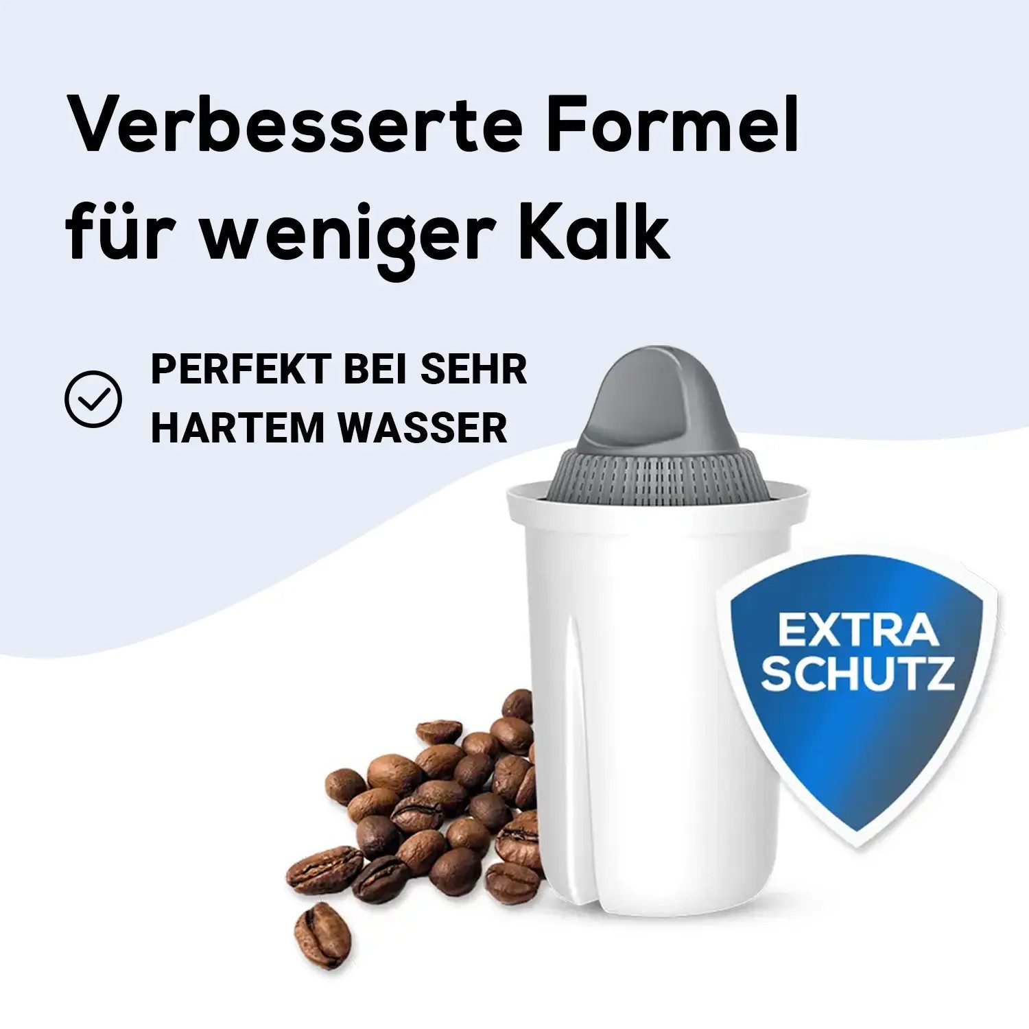 perlopur Wasserfilter Classic Protect+ Filterkartuschen für extra Kalkschutz, Zubehör für perlopur, pearlco und BRITA Classic – Bild 2 von 5