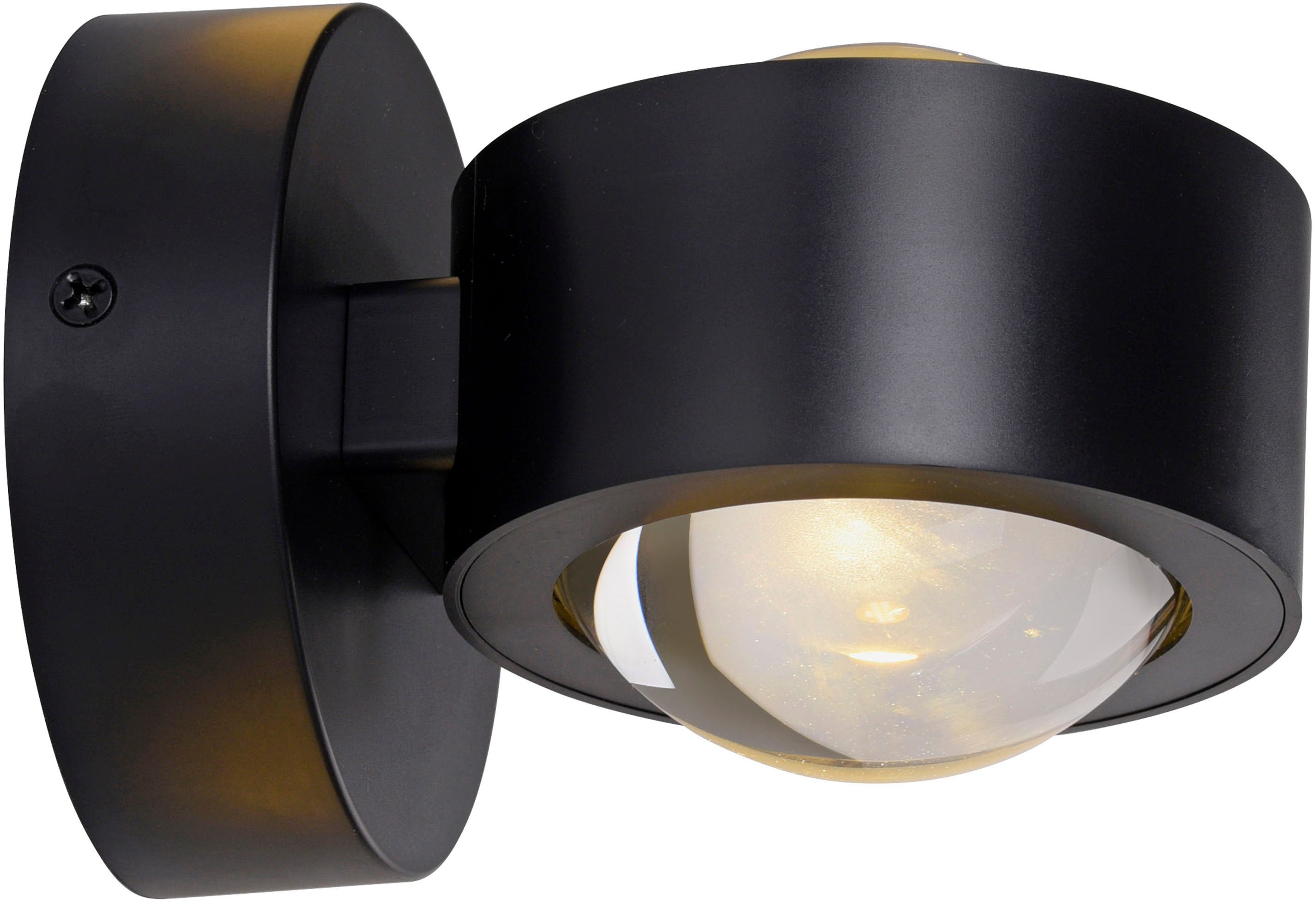 JUST LIGHT LED Wandleuchte AKKU-CHIA, Memory, nach Trennung vom Netz, LED fest integriert, Warmweiß, Akkubetrieben inkl. USB-Ladekabel, 5 Stufen Dimmung + Timerfunktion