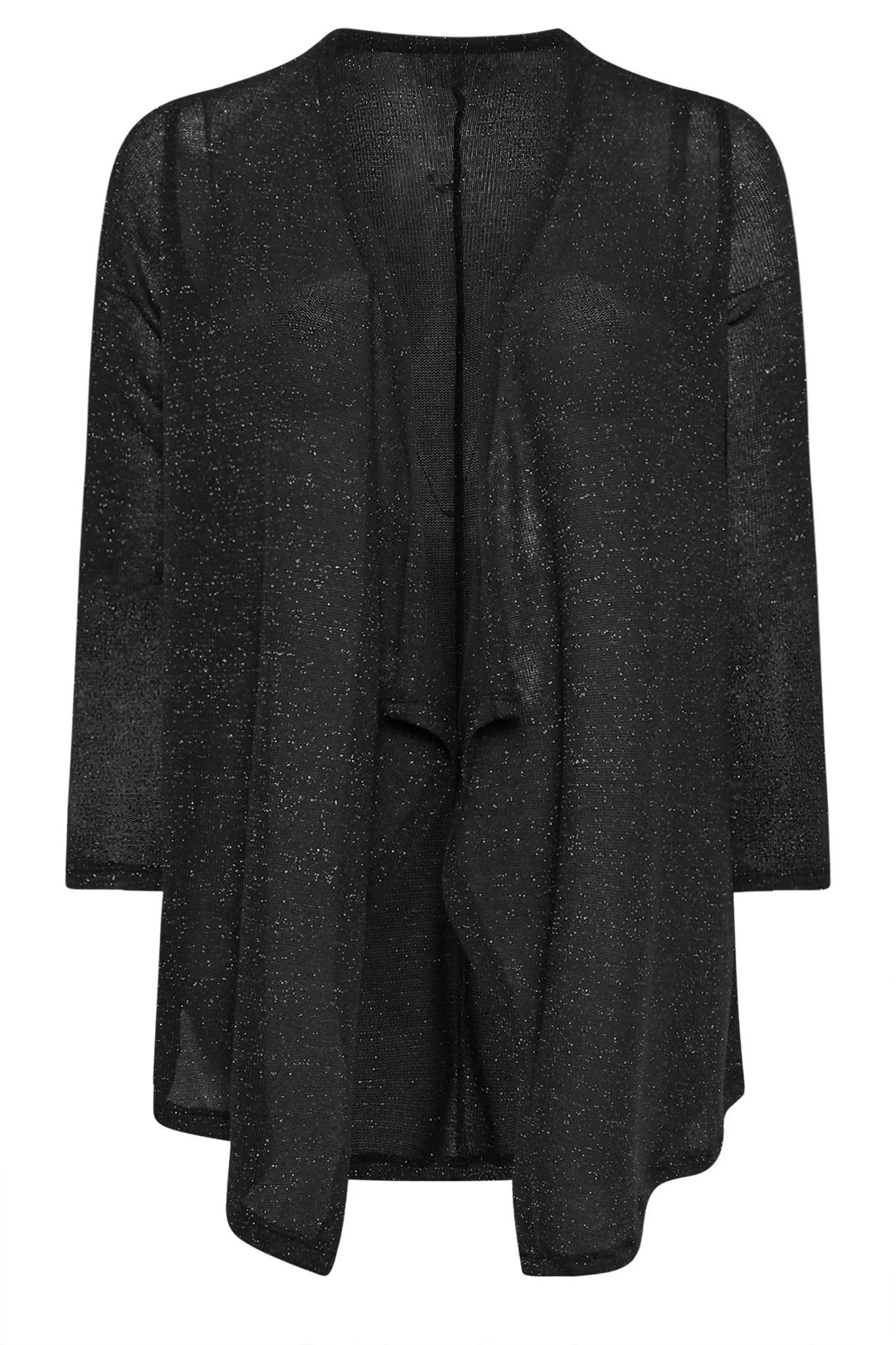 Blusenjacke Glitzer-Strickjacke
