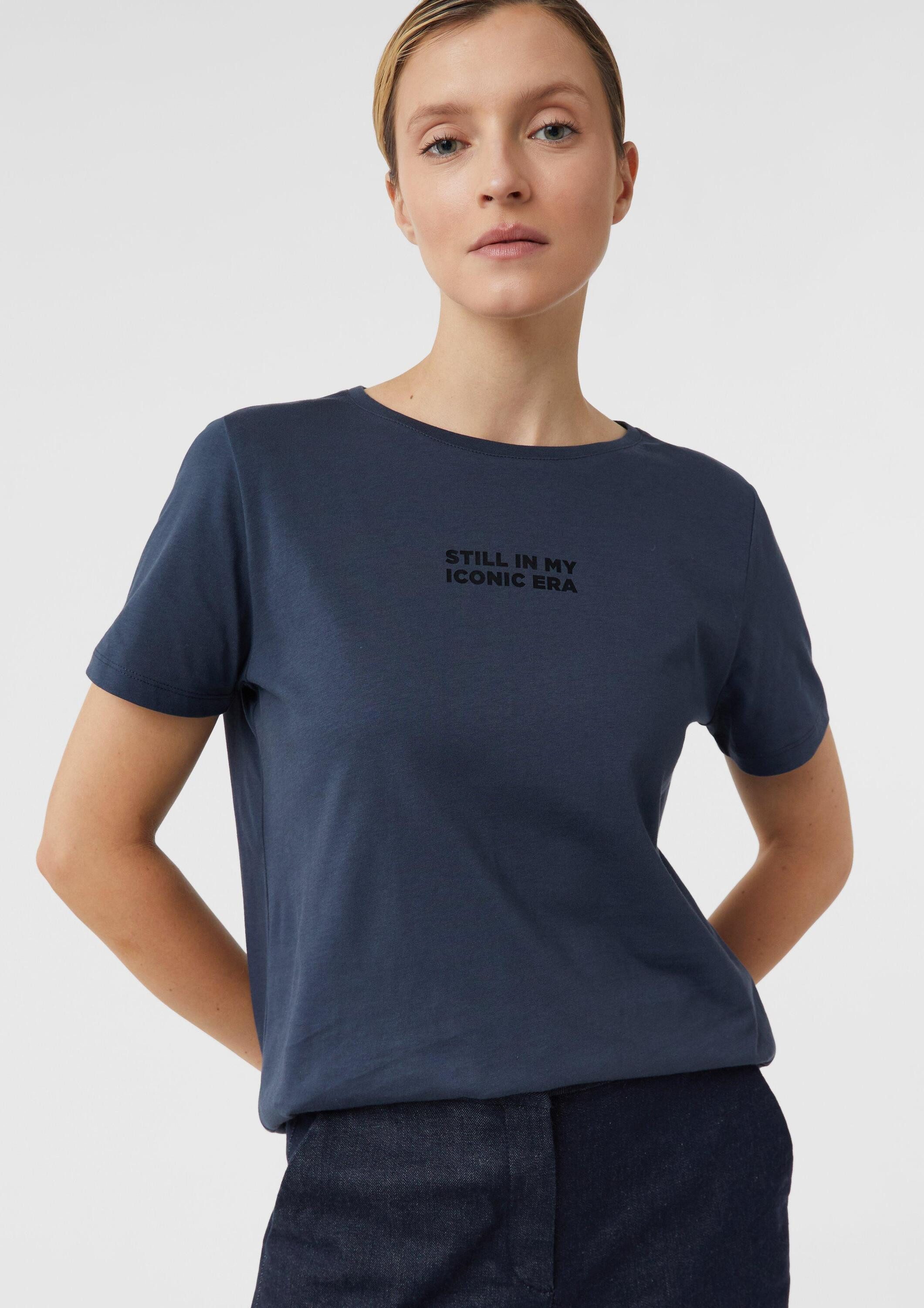 comma Kurzarmshirt T-Shirt T-Shirt mit Rückenprint