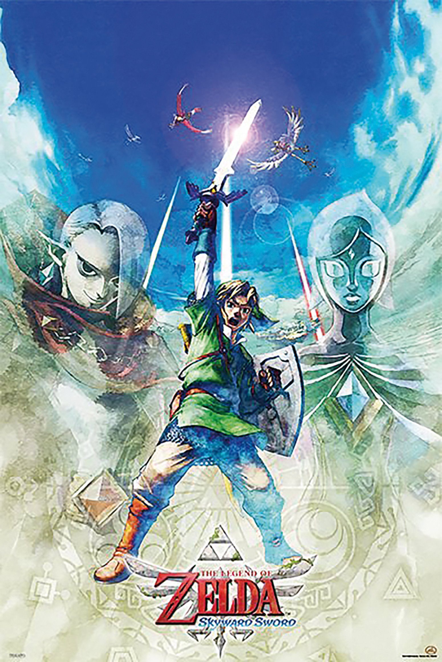 91,5 The Poster x Zelda cm Sword 61 Poster PYRAMID Legend of Skyward