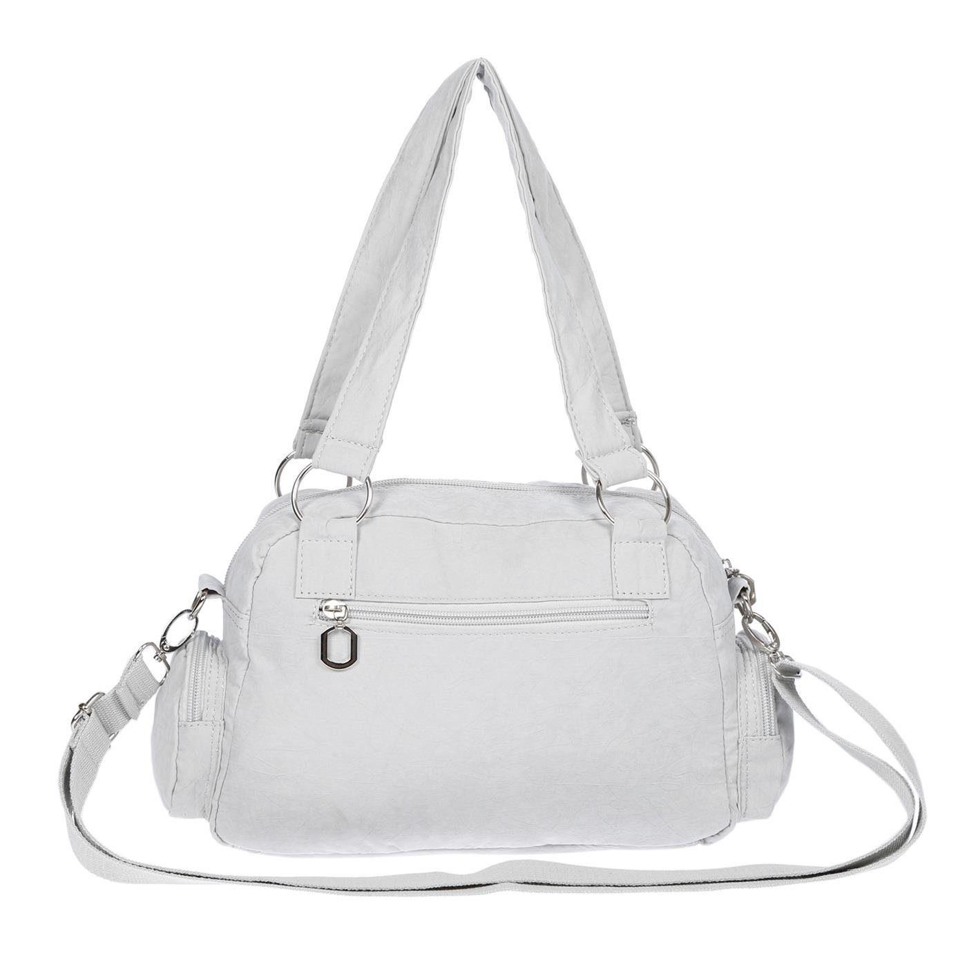 Christian Wippermann Henkeltasche Damenhandtasche Schultertasche Tasche Umhängetasche, Canvas Shopper Crossover Bag – Bild 5 von 5