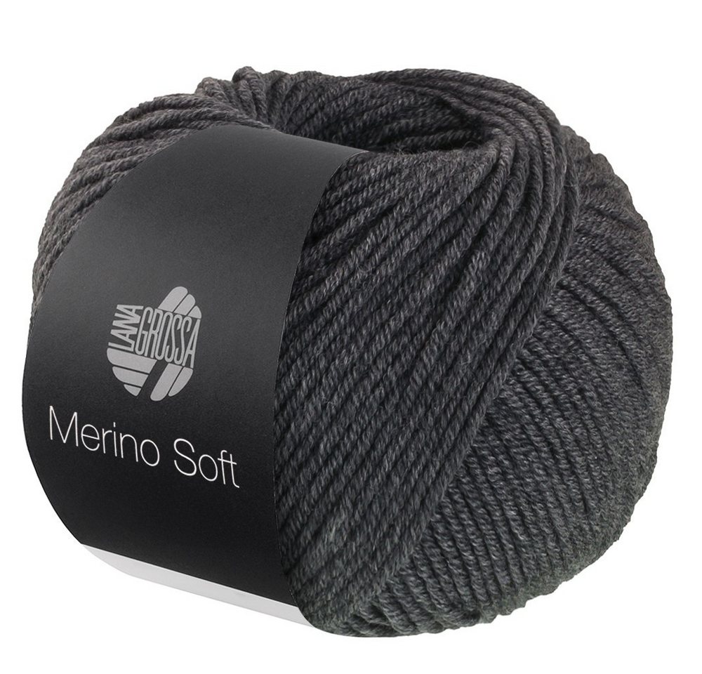 LANA GROSSA MERINO SOFT Wolle Häkelwolle, 125 m (Weiches Mischgarn aus Merinowolle und Mikrofaser), 50 g