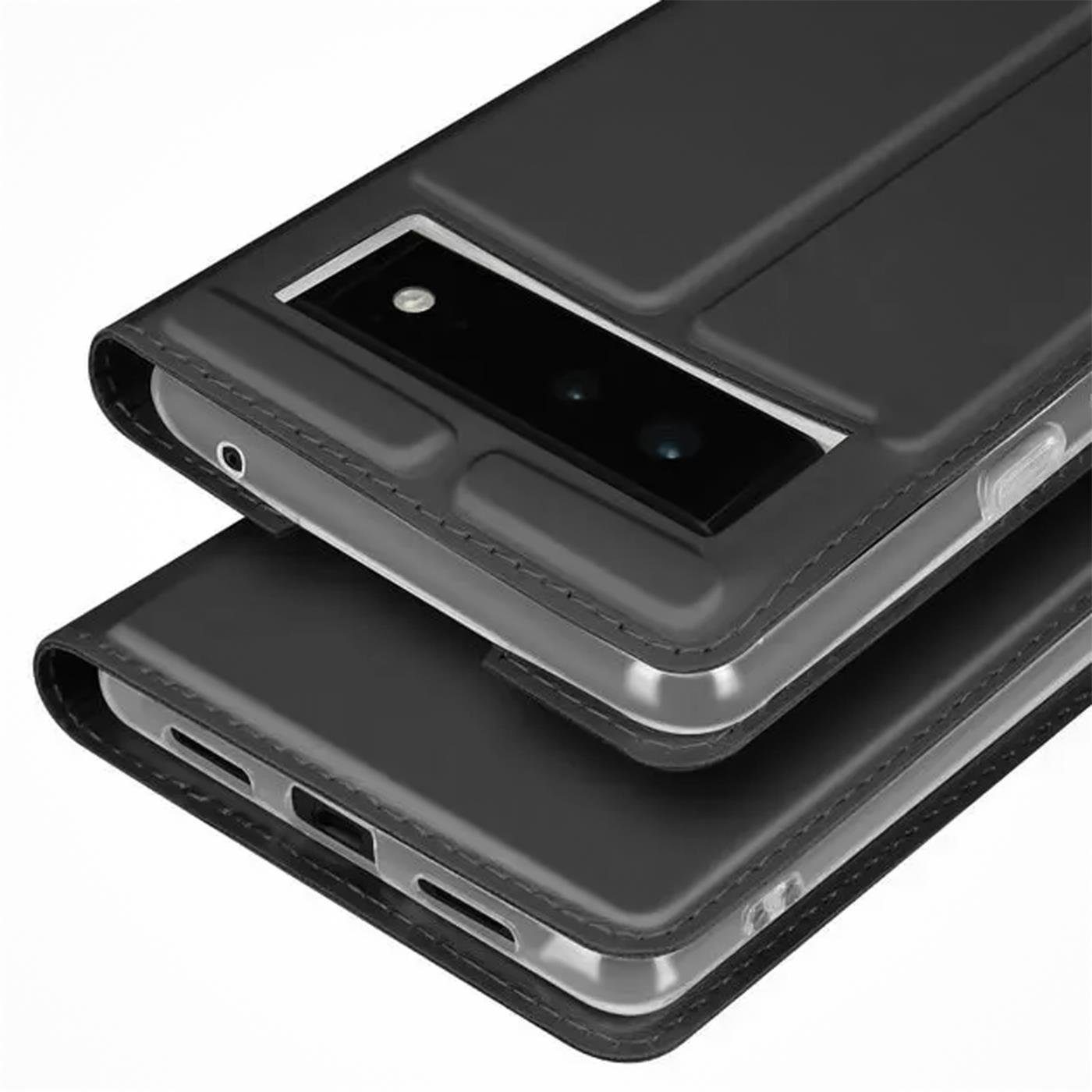 CoolGadget Handyhülle Magnet Case Handy Tasche für Google Pixel 6a 6,1 Zoll, Hülle Klapphülle Ultra Slim Flip Cover für Pixel 6a Schutzhülle