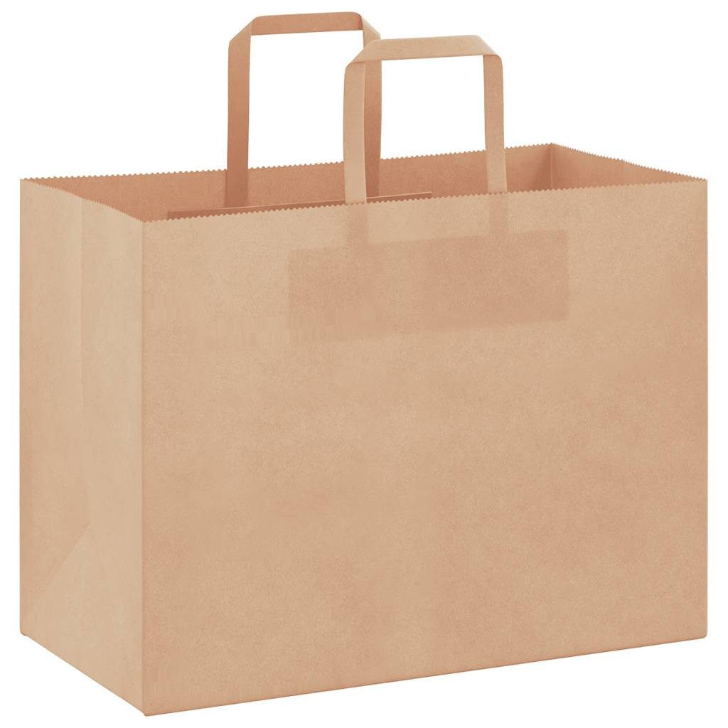 vidaXL Tragetasche Papiertragetaschen 250 Stk. mit Henkeln Braun 32x17x25 c günstig online kaufen