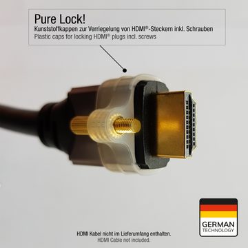 Oehlbach Pure Lock! Kunststoffkappen zur Verriegelung von HDMI®-Steckern Adapter